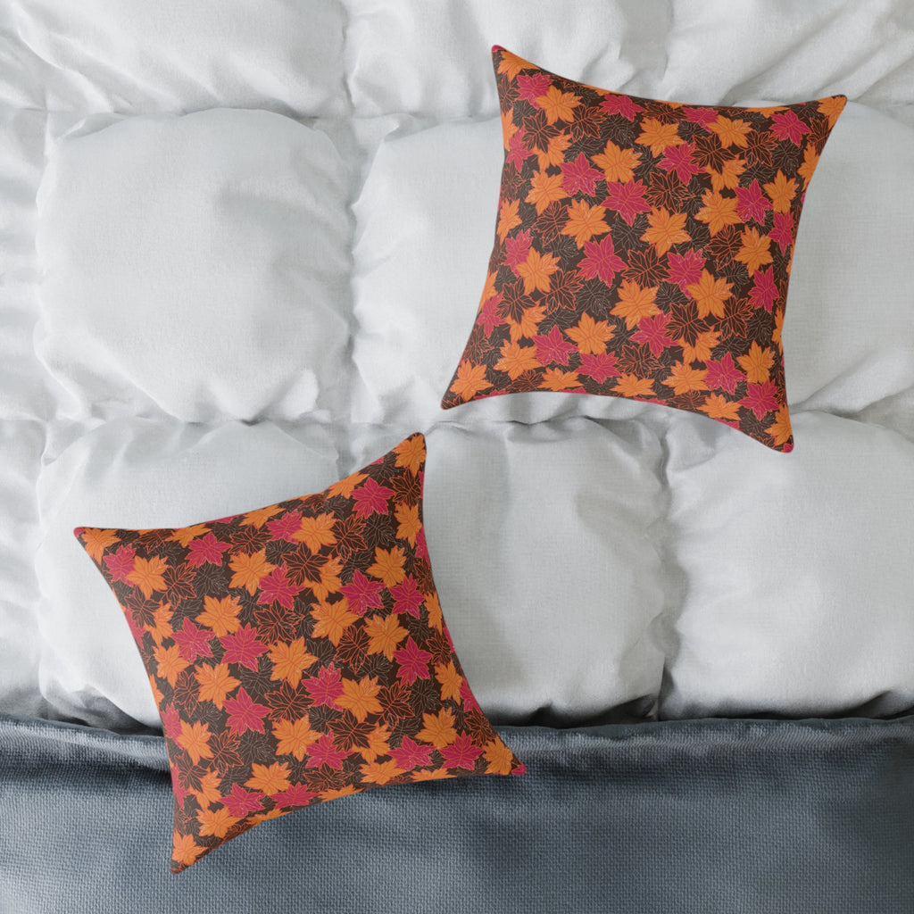 Thanksgiving Themed Throw Pillow - Autumn Leaves