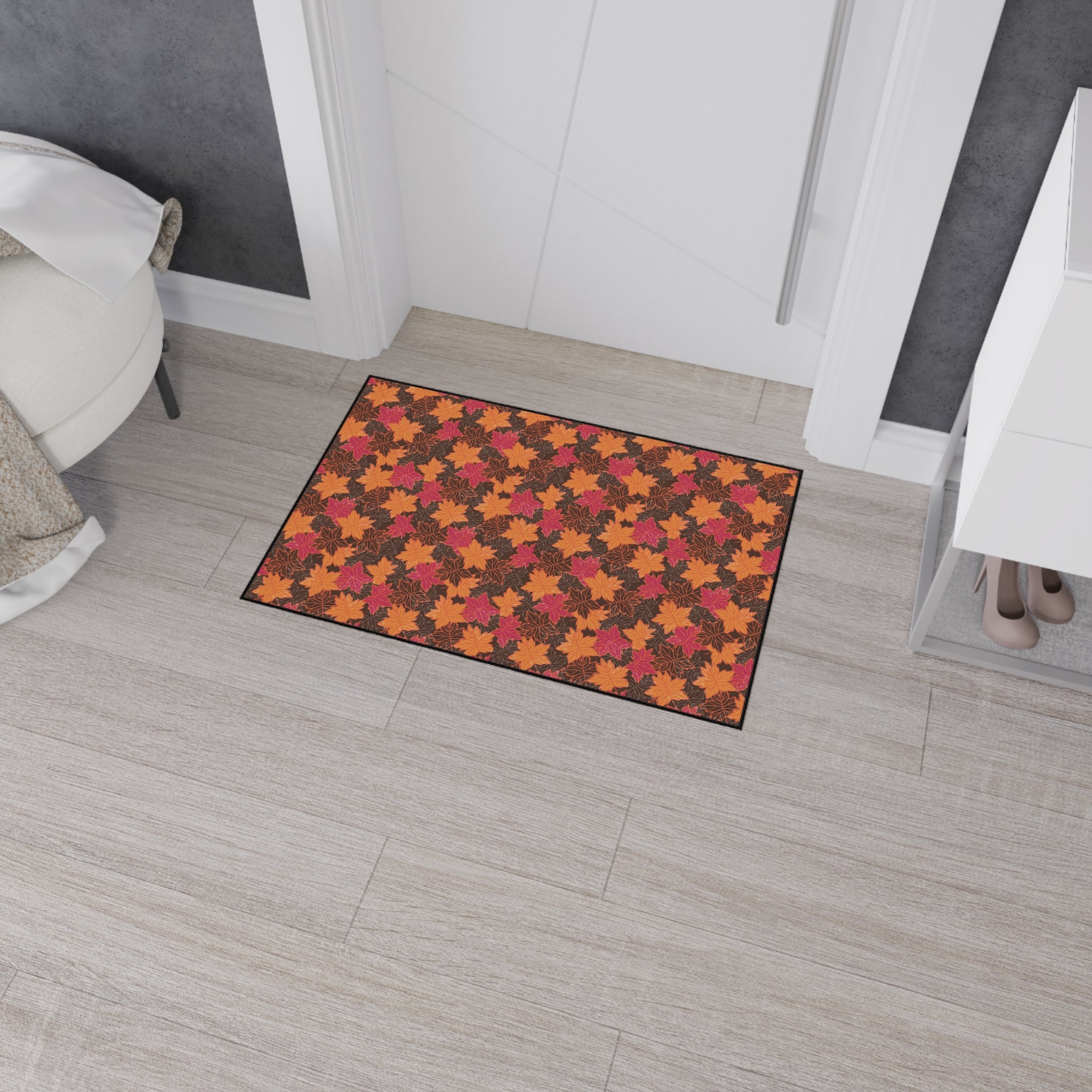 Thanksgiving Heavy Duty Floor Mat - Autumn Leaves