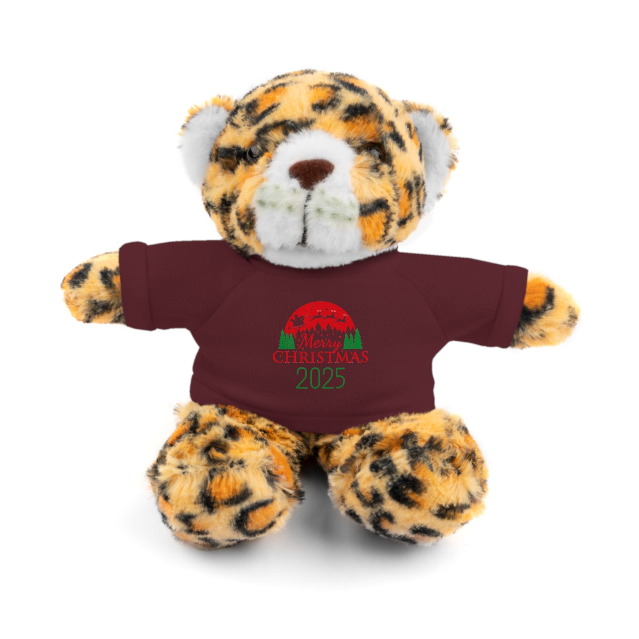 Christmas Plush Bear with 2025 Christmas Tee