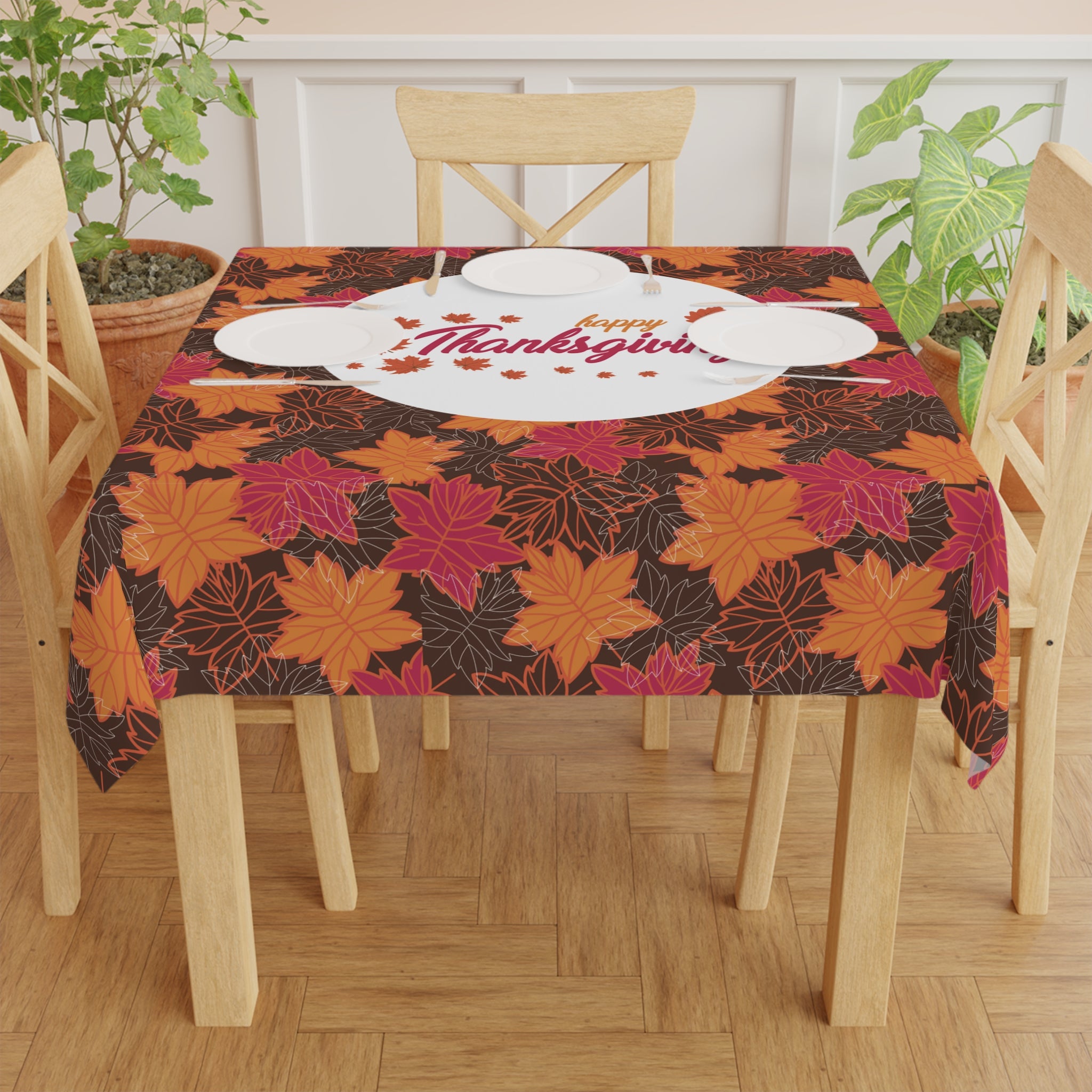 Thanksgiving Tablecloth - Fall Leaves