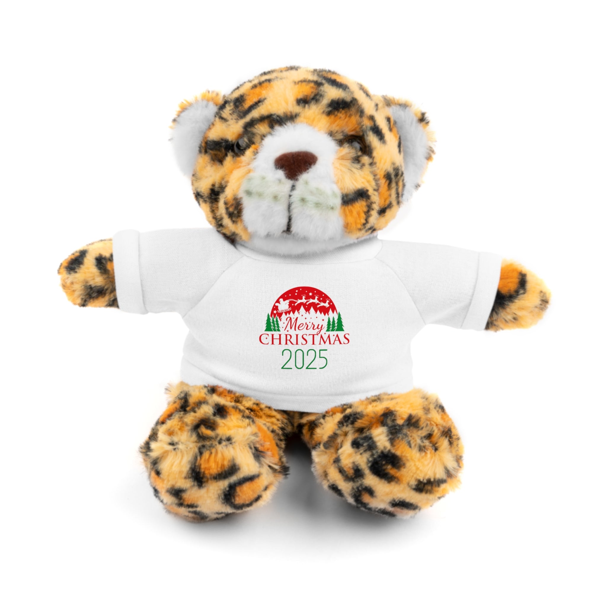 Christmas Plush Bear with 2025 Christmas Tee