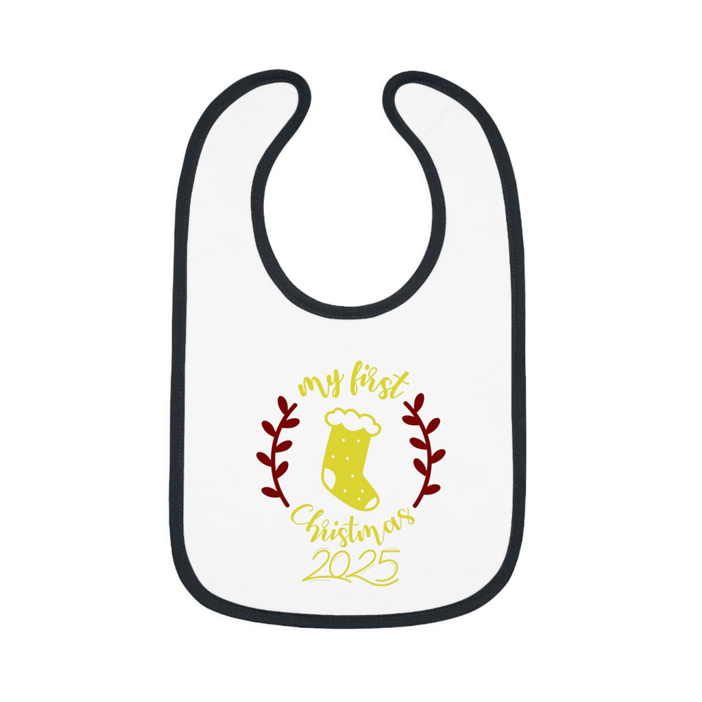 My First Christmas 2025 Baby Bib