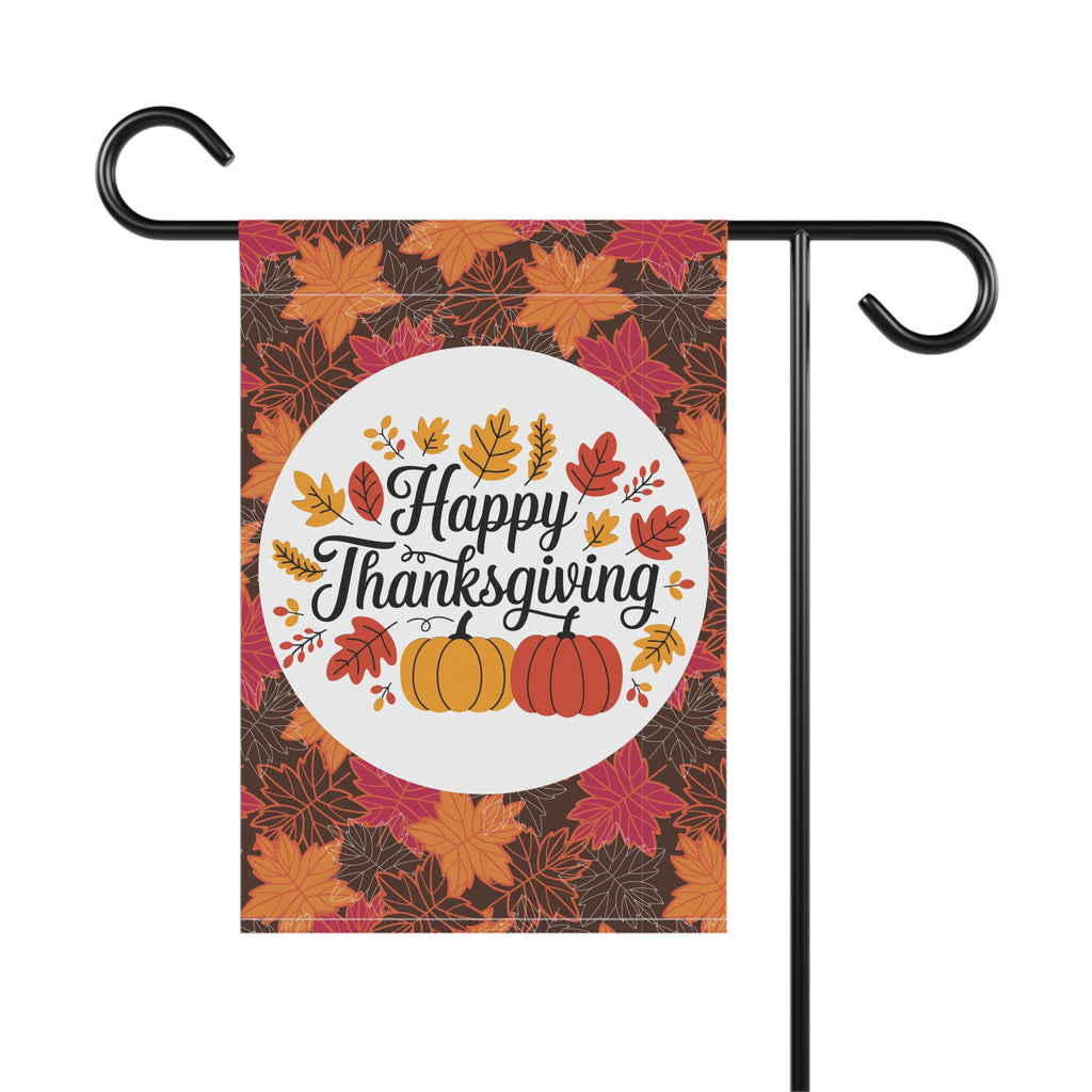 Happy Thanksgiving Yard & House Banner - Fall Leaves