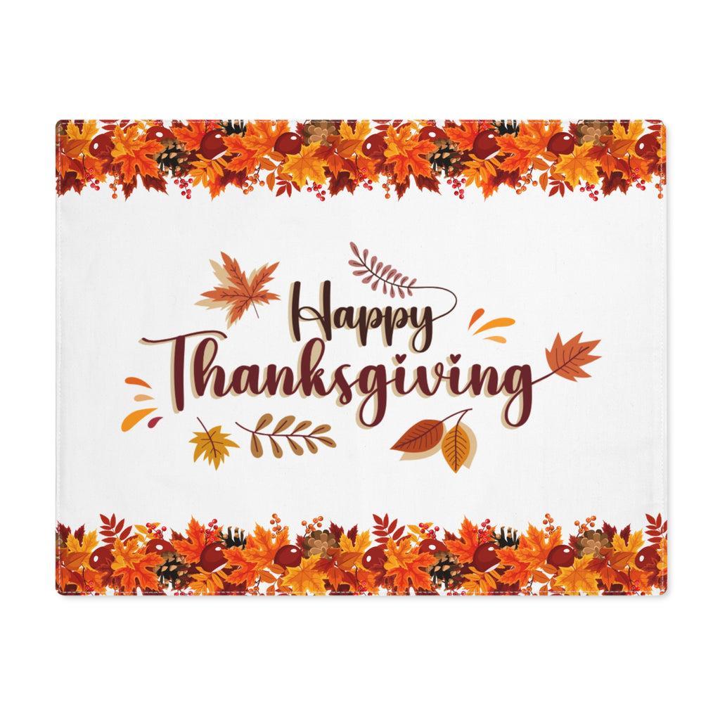 Thanksgiving Table Placemat - Fall Leaves