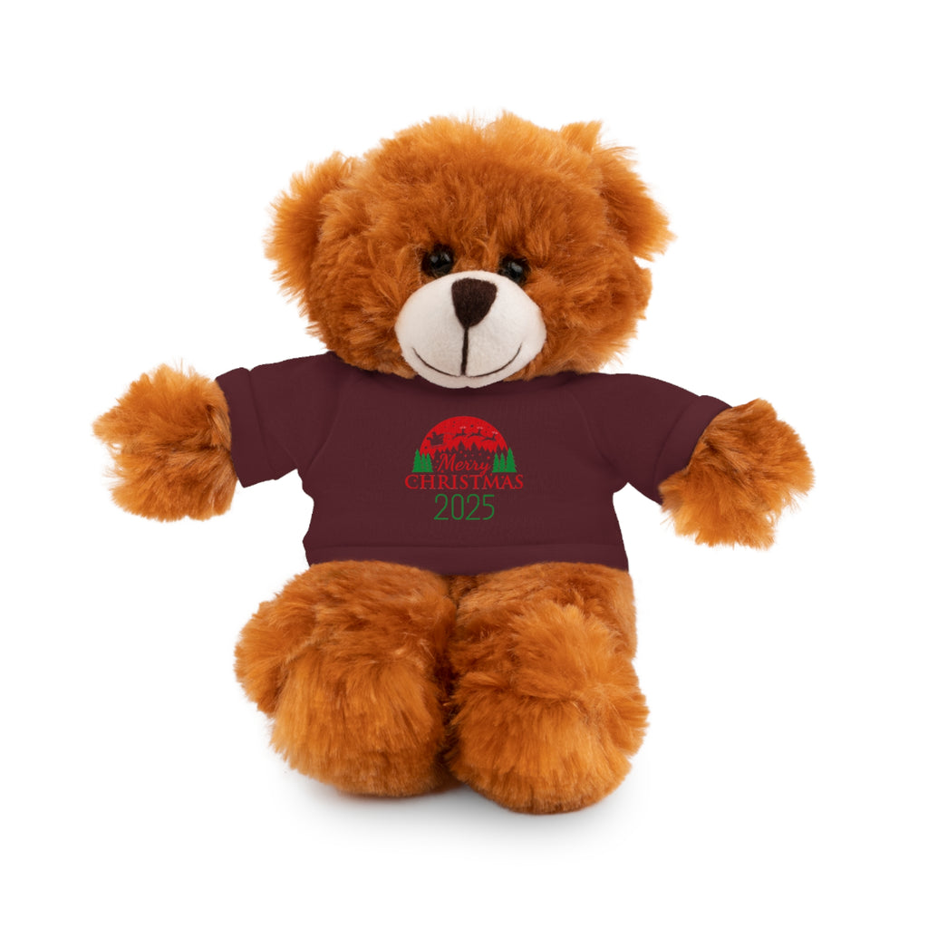 Christmas Plush Bear with 2025 Christmas Tee