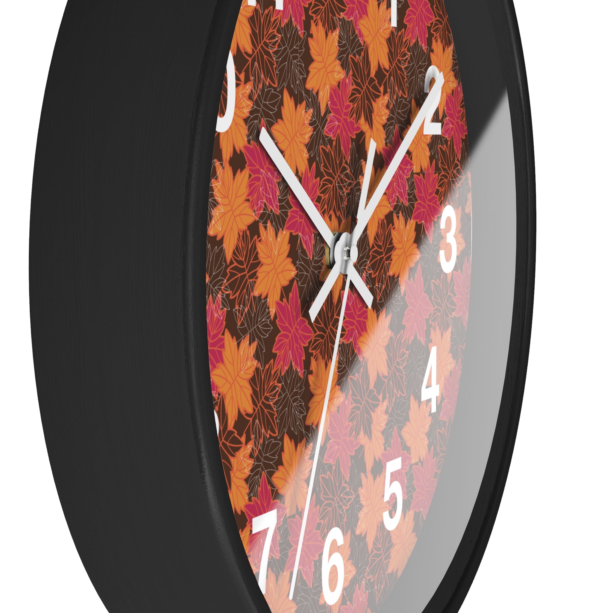 Seasonal Themed Wall Clock - Fall Leaves