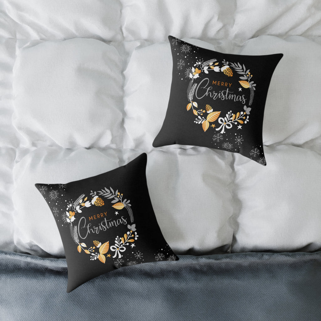 Christmas Wreath Decorative Pillow