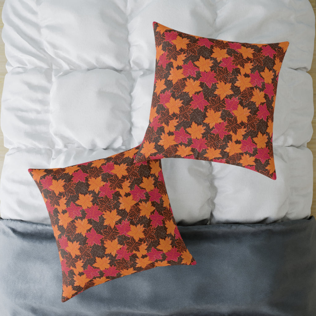 Thanksgiving Themed Throw Pillow - Autumn Leaves