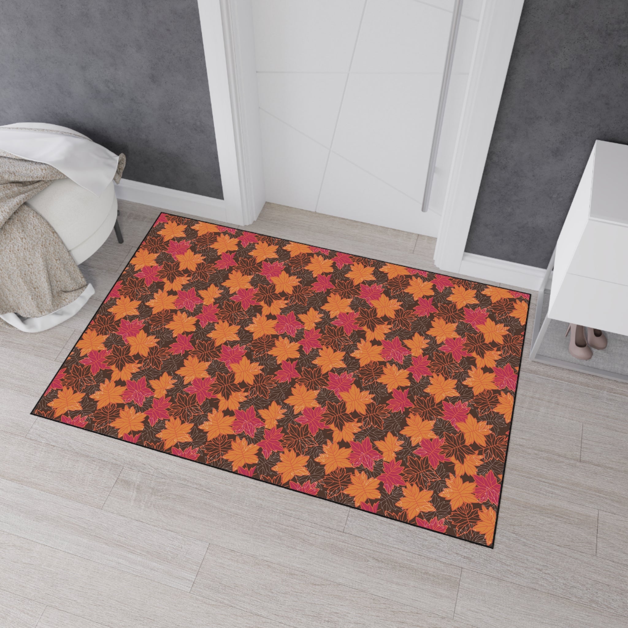 Thanksgiving Heavy Duty Floor Mat - Autumn Leaves