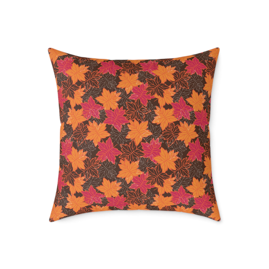Thanksgiving Themed Throw Pillow - Autumn Leaves