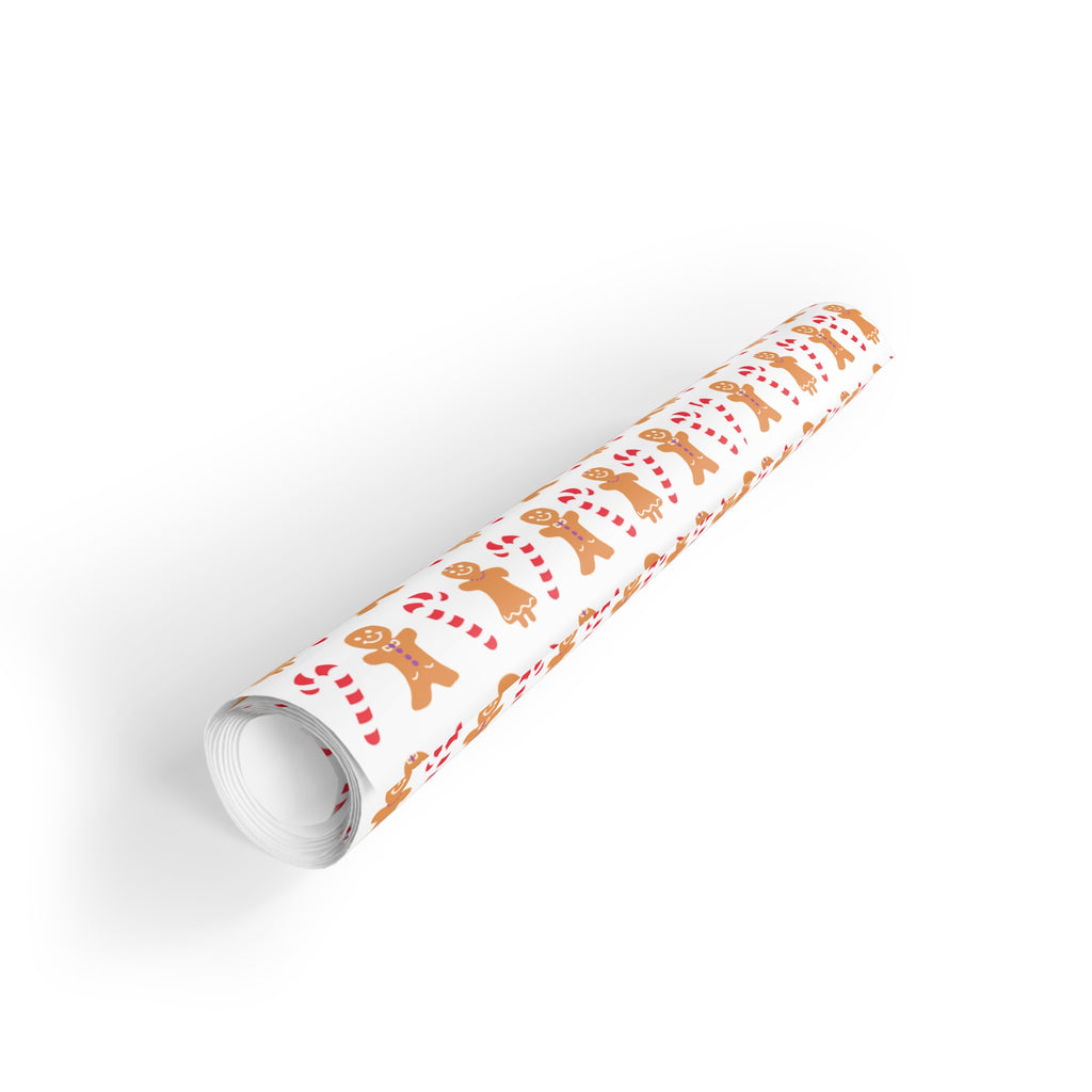 Gingerbread Holiday Gift Wrapping Paper Roll