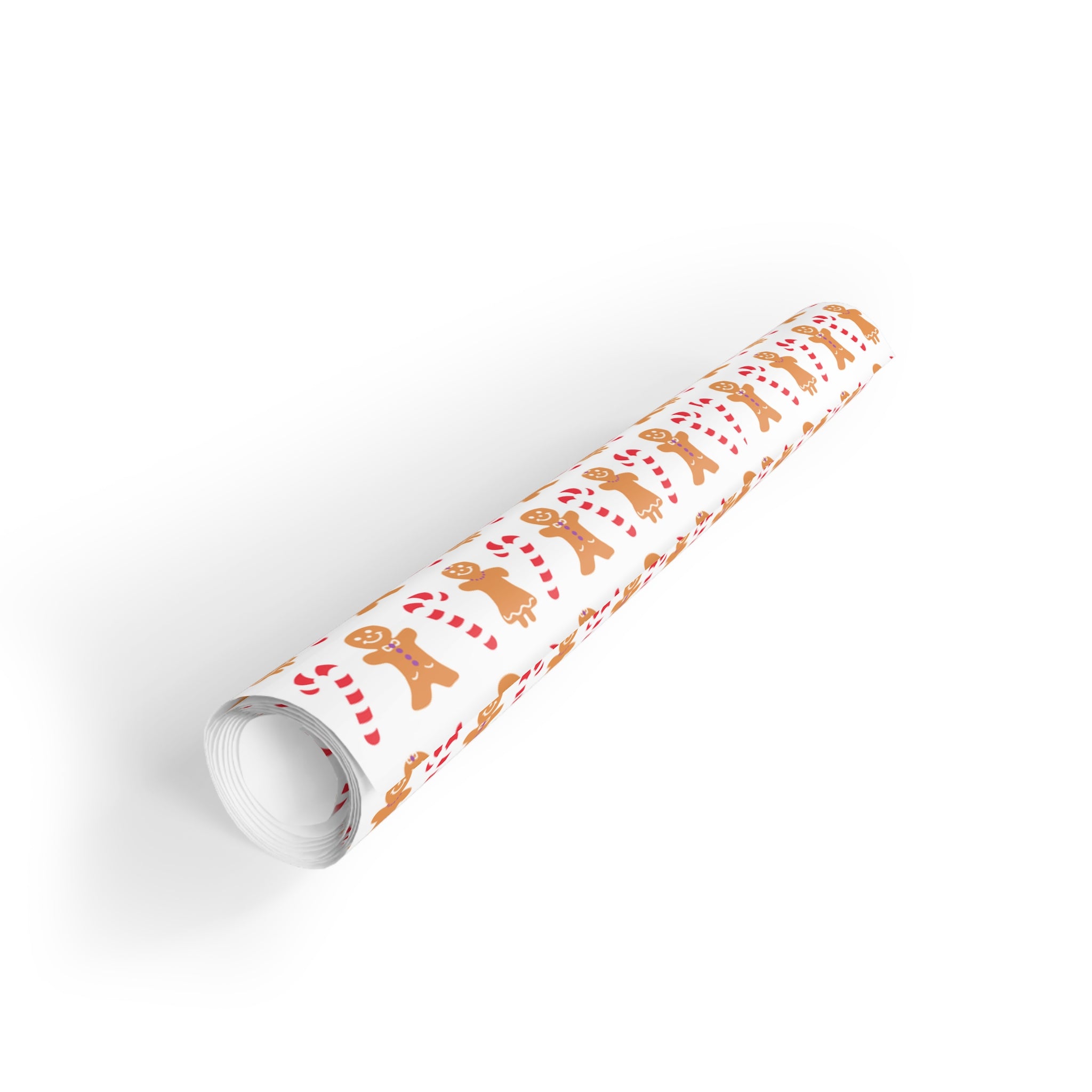 Gingerbread Holiday Gift Wrapping Paper Roll