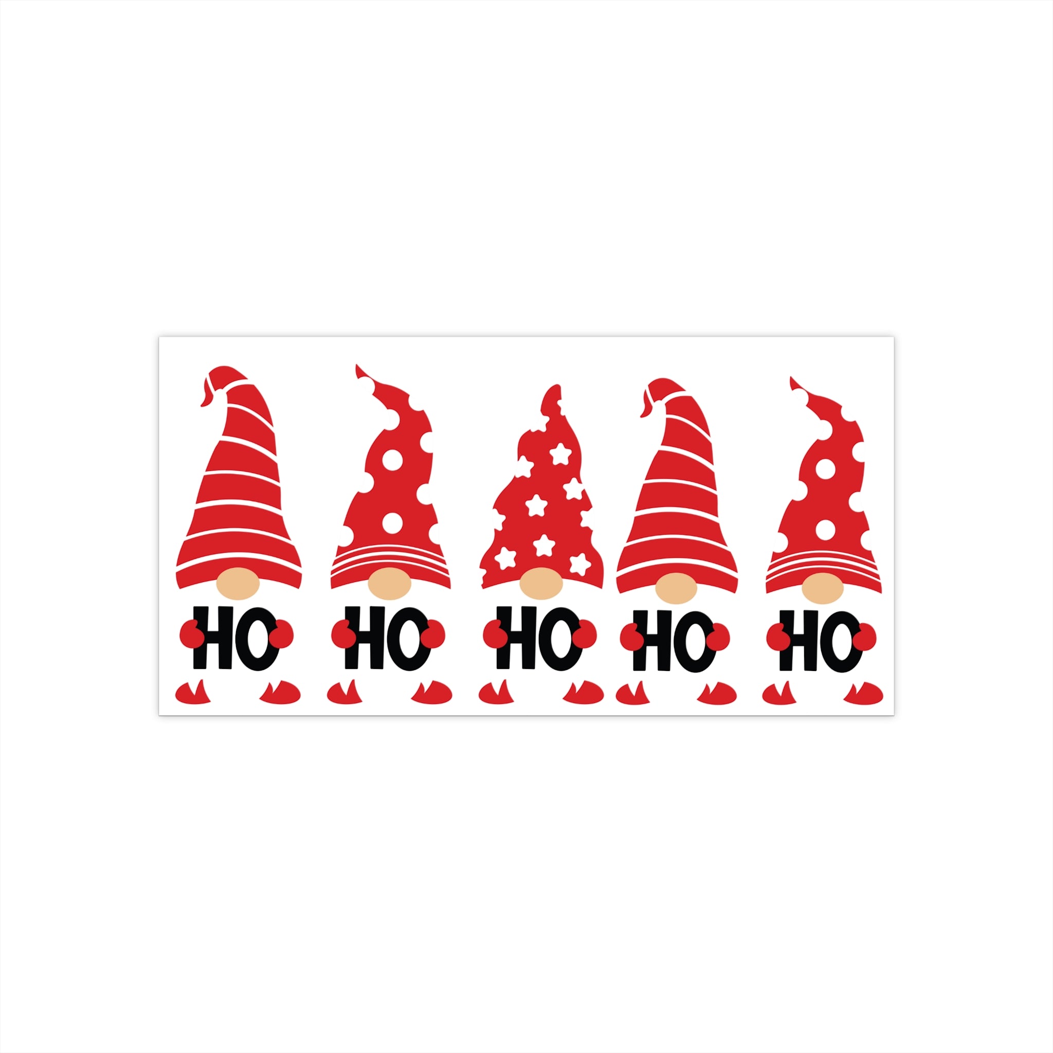 Holiday Gnome Bumper Stickers - Christmas Car Decor