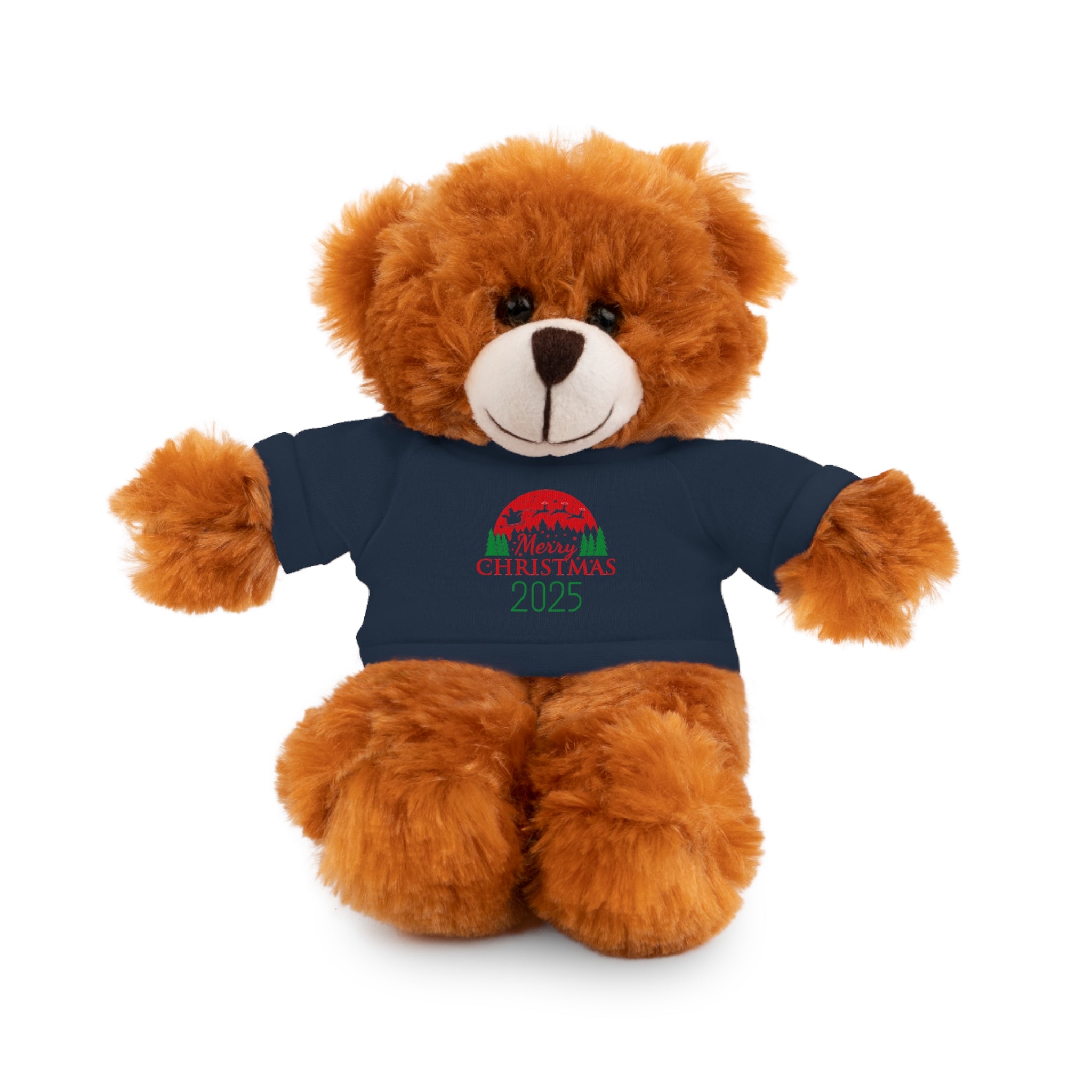 Christmas Plush Bear with 2025 Christmas Tee