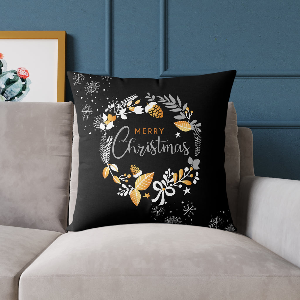 Christmas Wreath Decorative Pillow