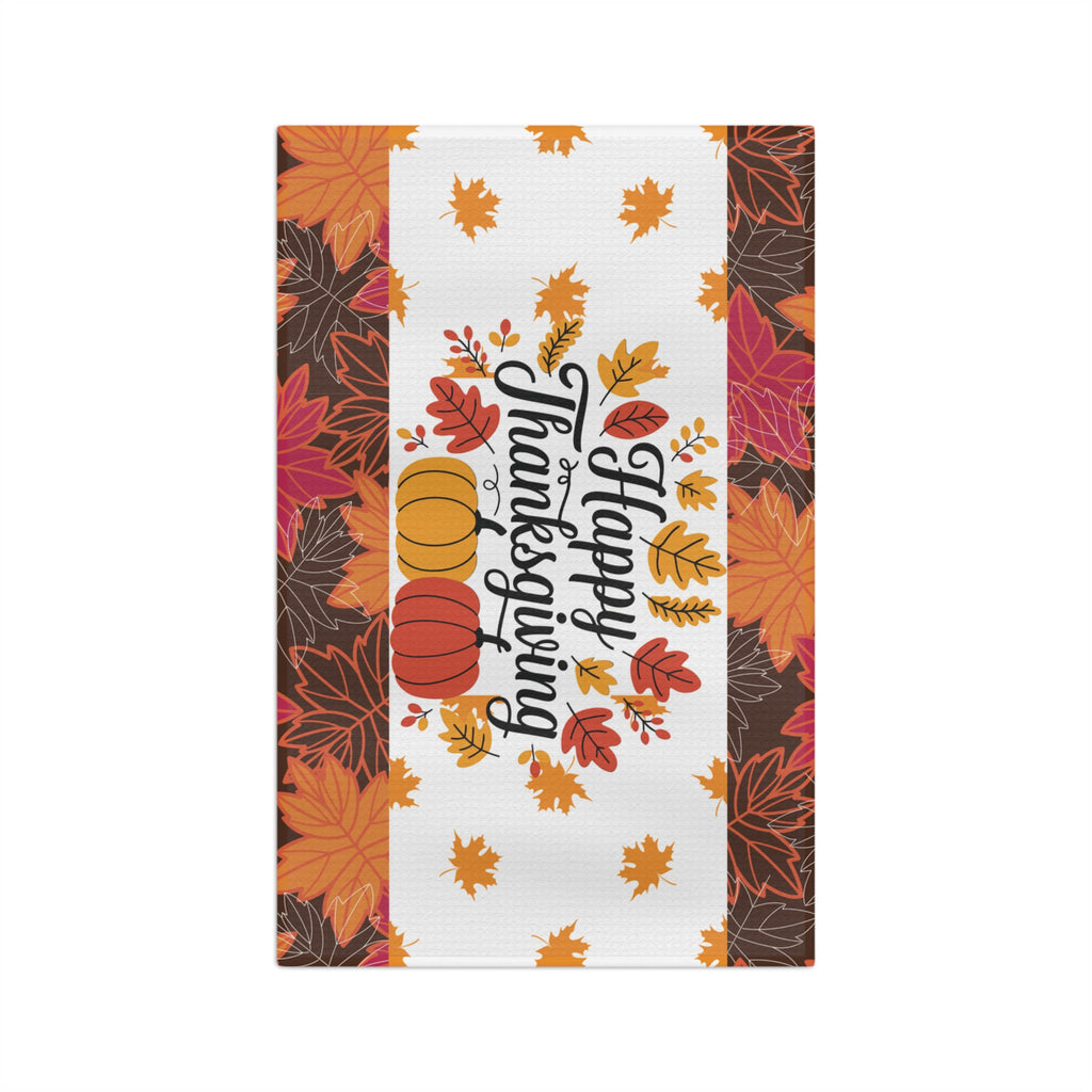 Thanksgiving Microfiber Tea Towel - Fall Leaves