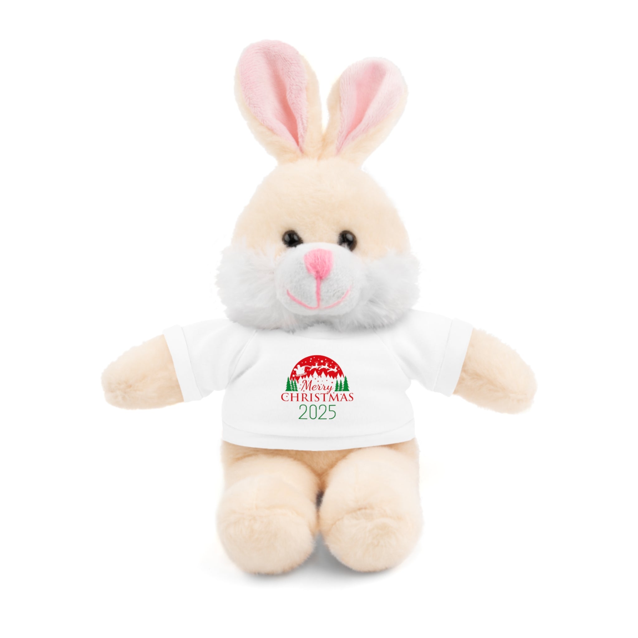 Christmas Plush Bear with 2025 Christmas Tee