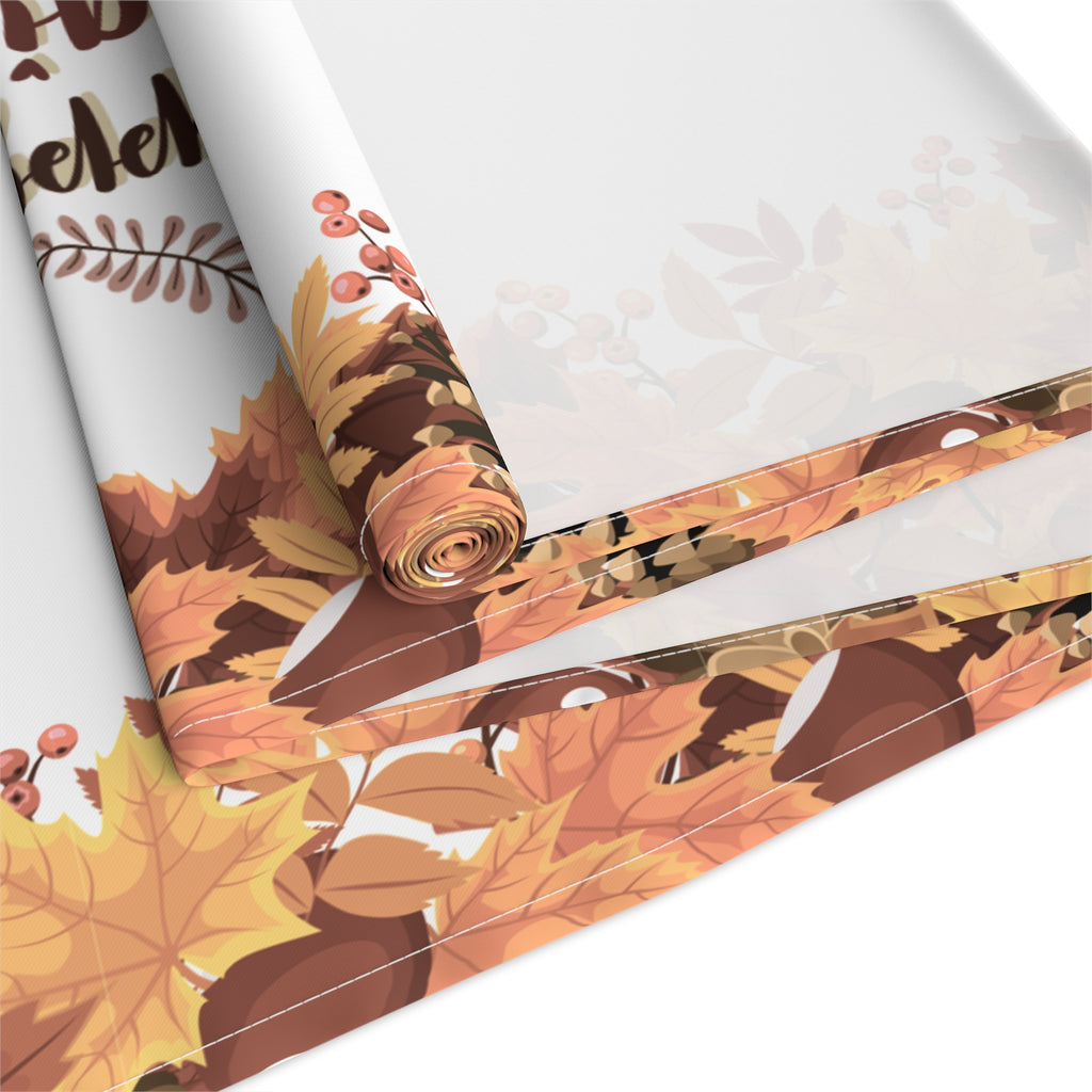 Thanksgiving Table Runner - Fall Leaves