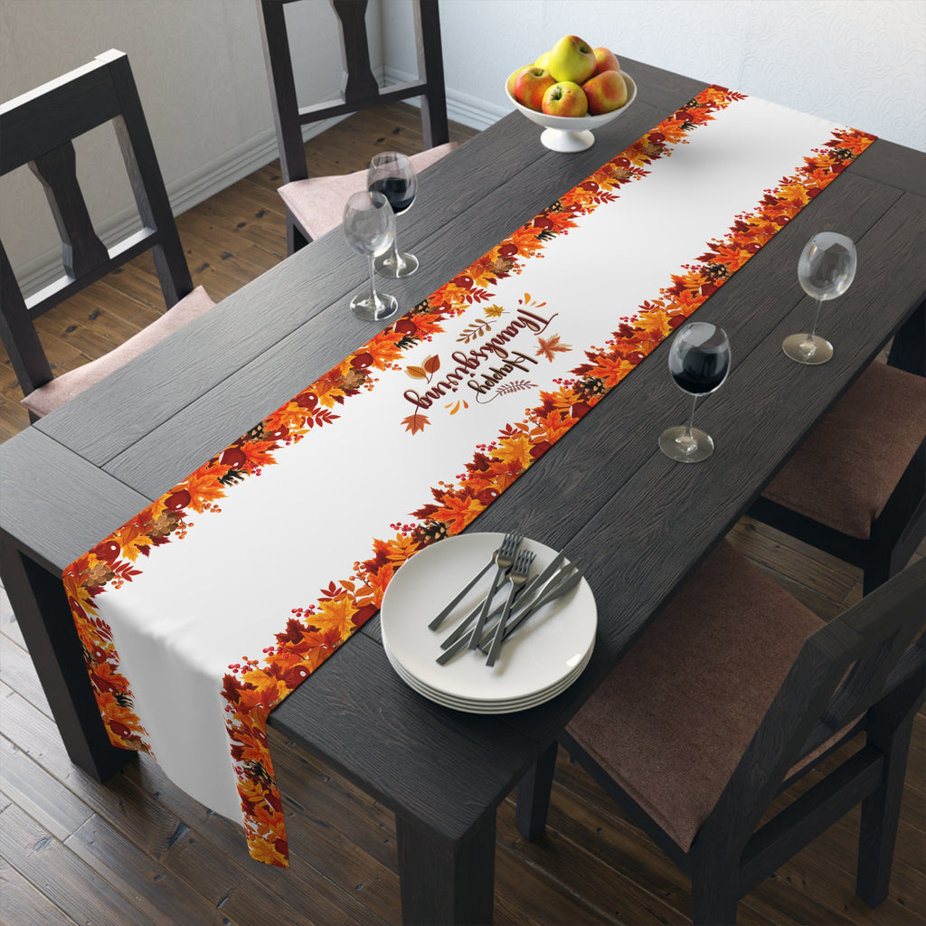 Thanksgiving Table Runner - Fall Leaves