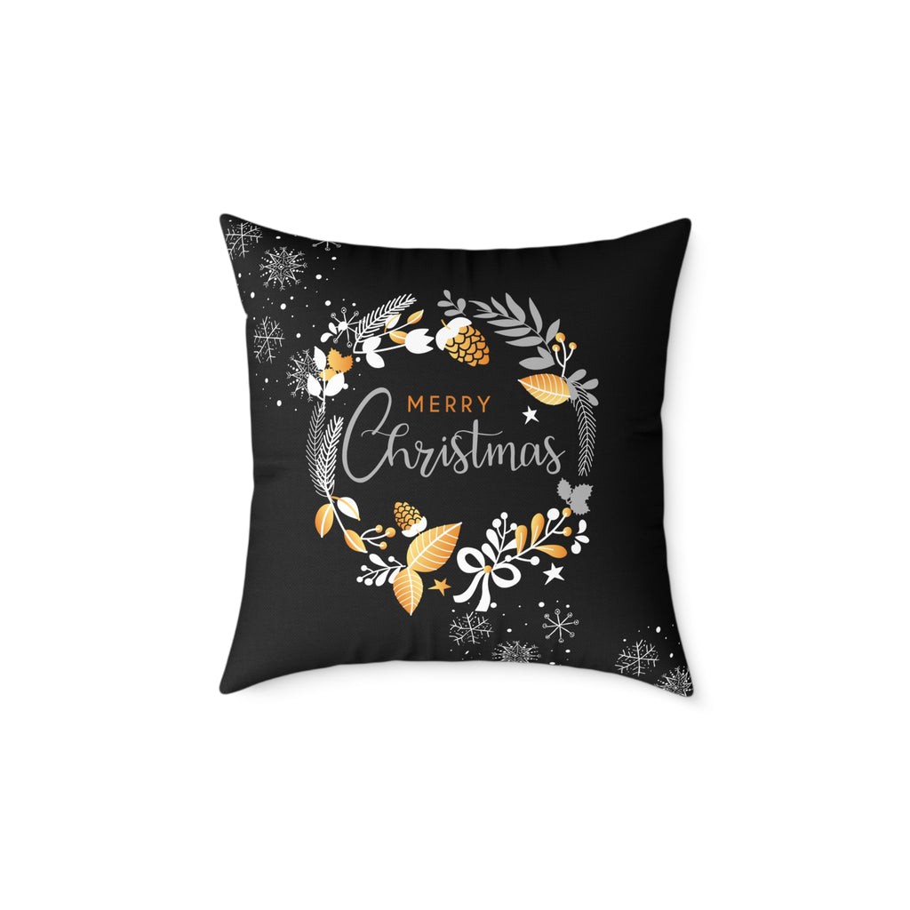 Christmas Wreath Decorative Pillow