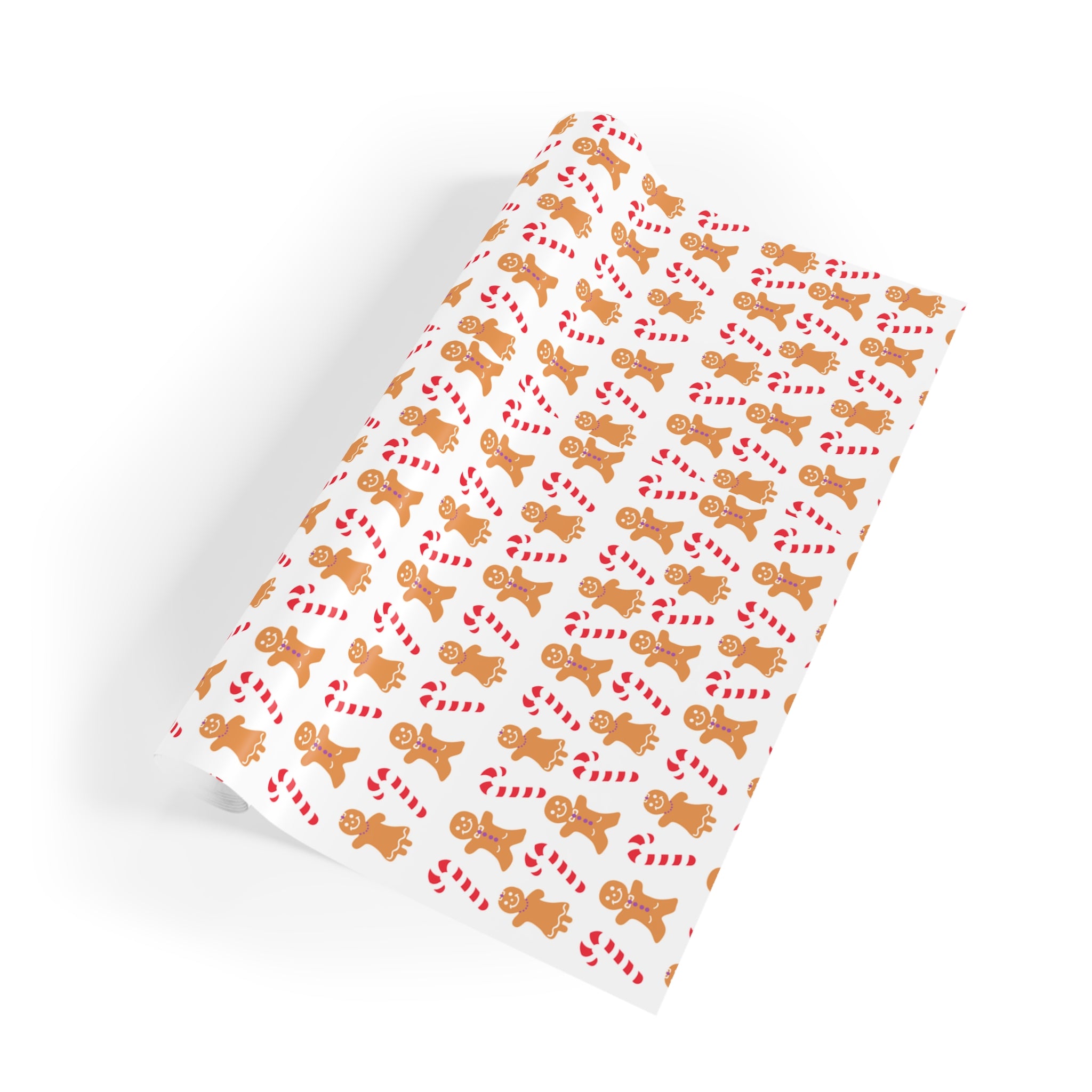 Gingerbread Holiday Gift Wrapping Paper Roll