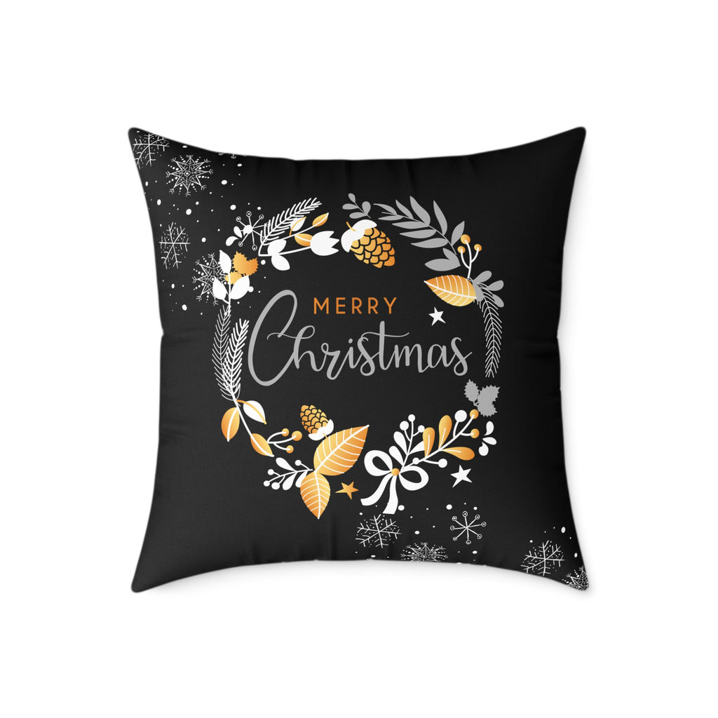 Christmas Wreath Decorative Pillow