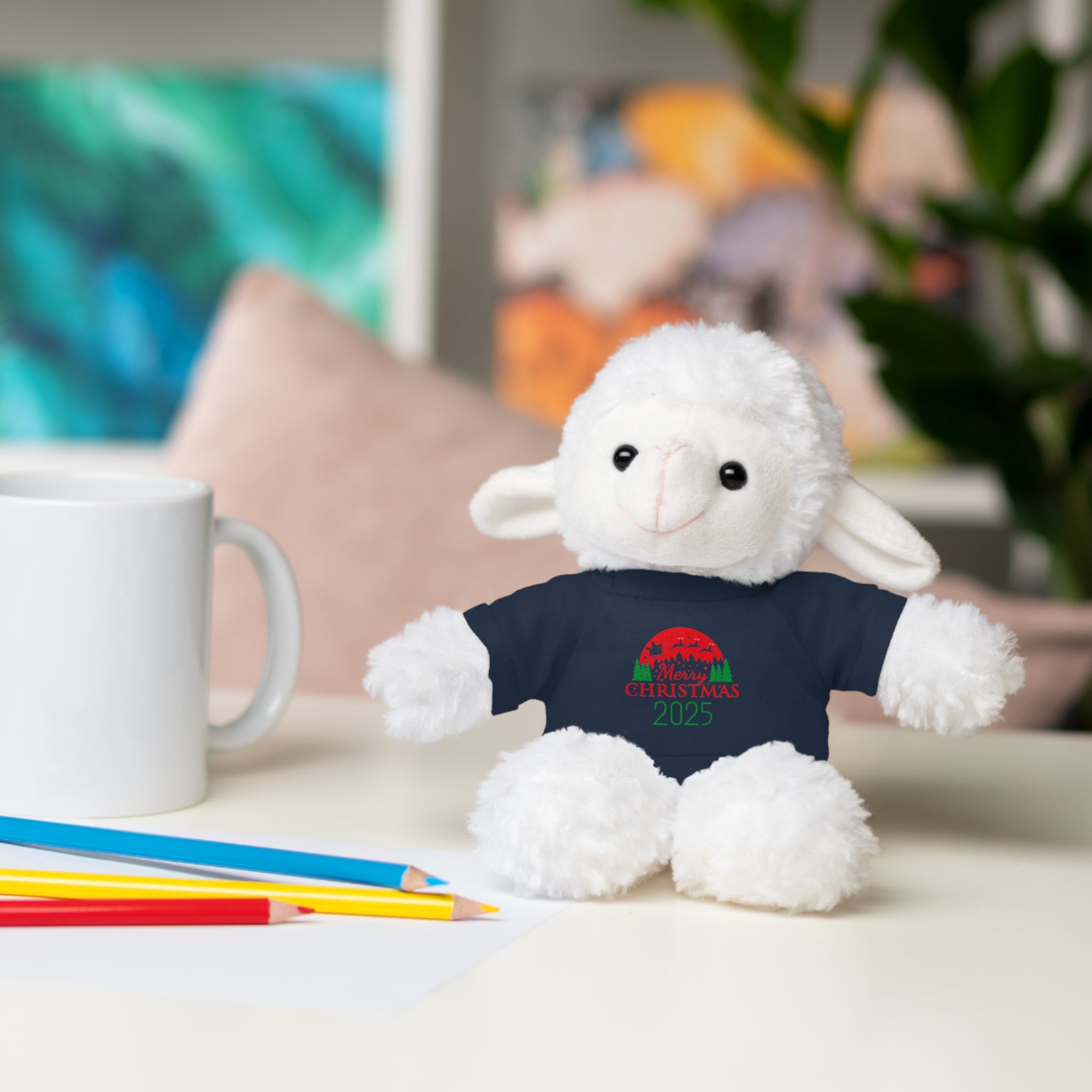 Christmas Plush Bear with 2025 Christmas Tee