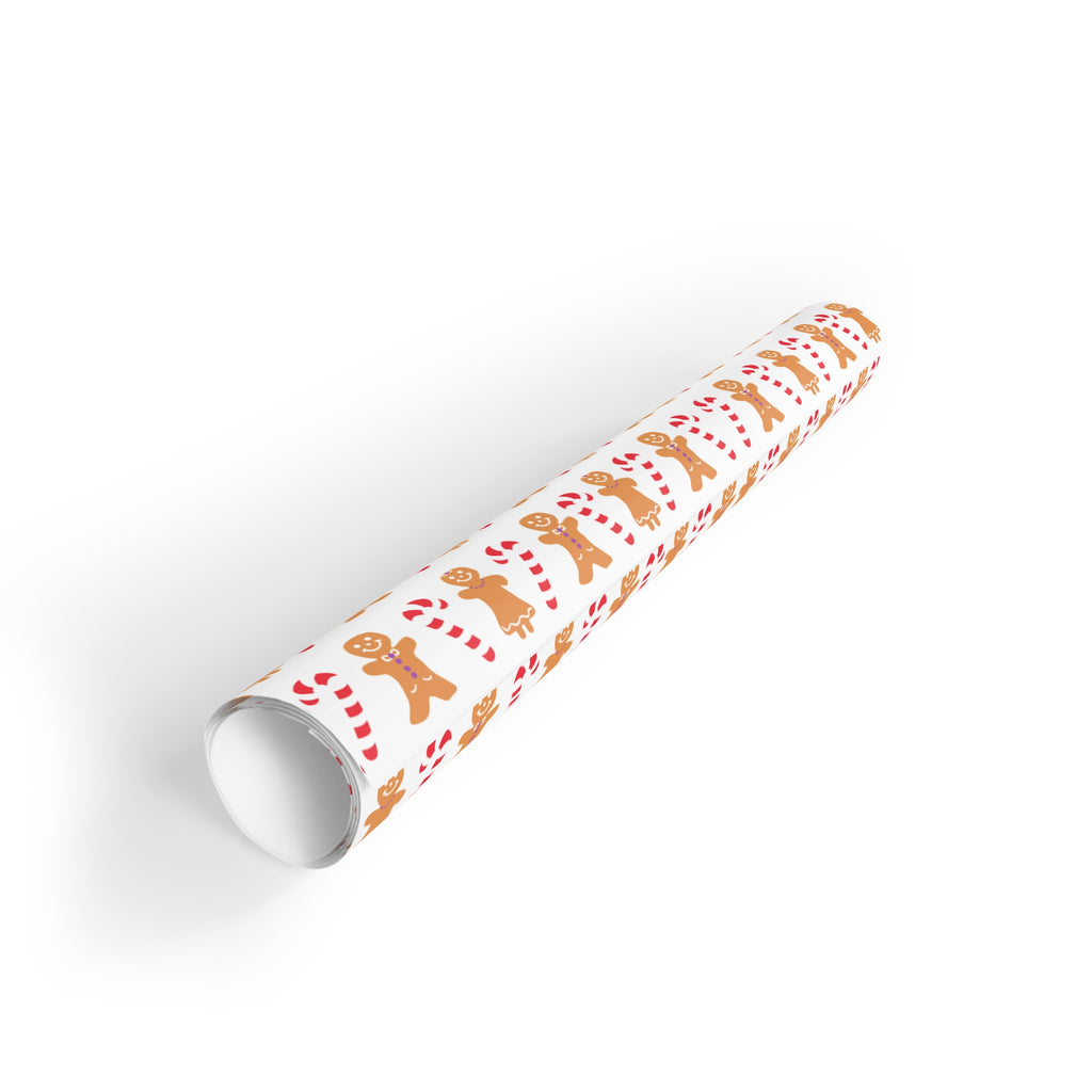 Gingerbread Holiday Gift Wrapping Paper Roll
