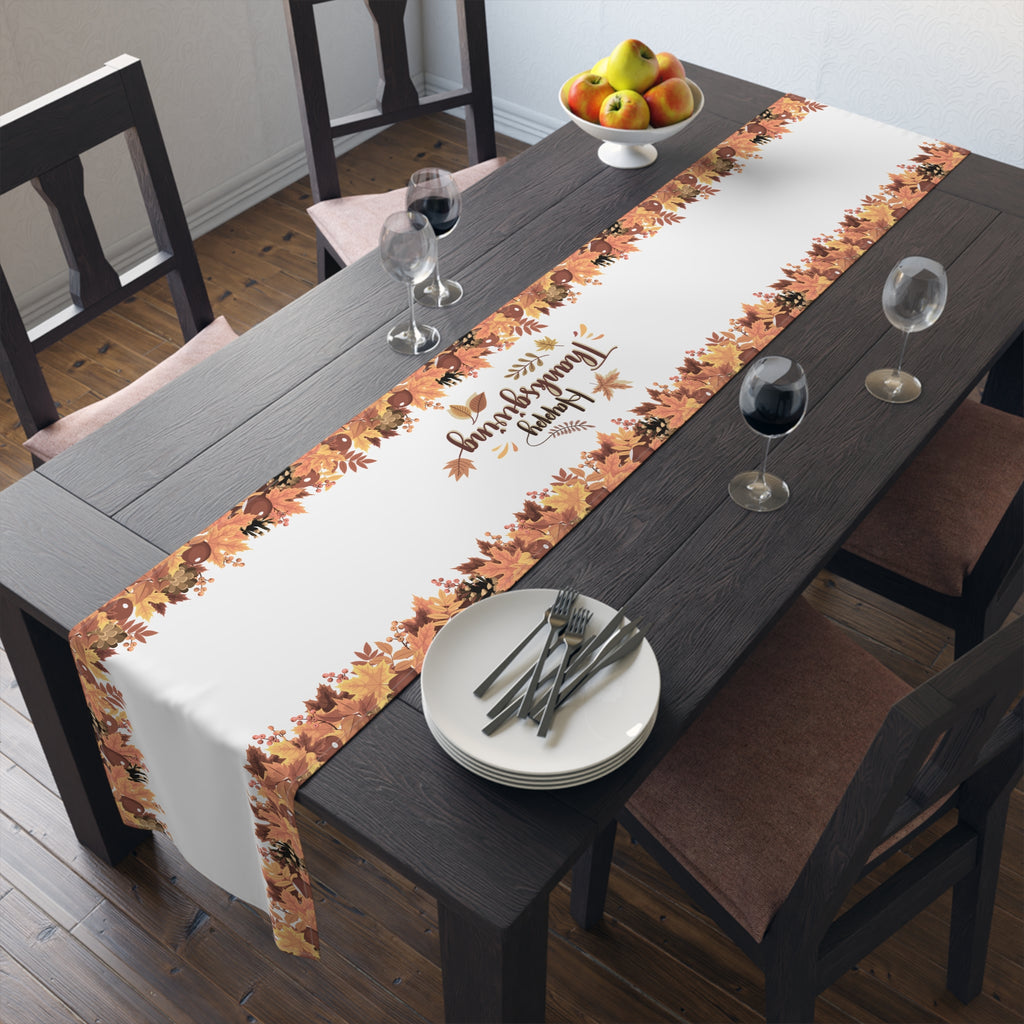 Thanksgiving Table Runner - Fall Leaves