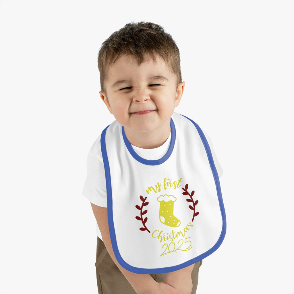 My First Christmas 2025 Baby Bib