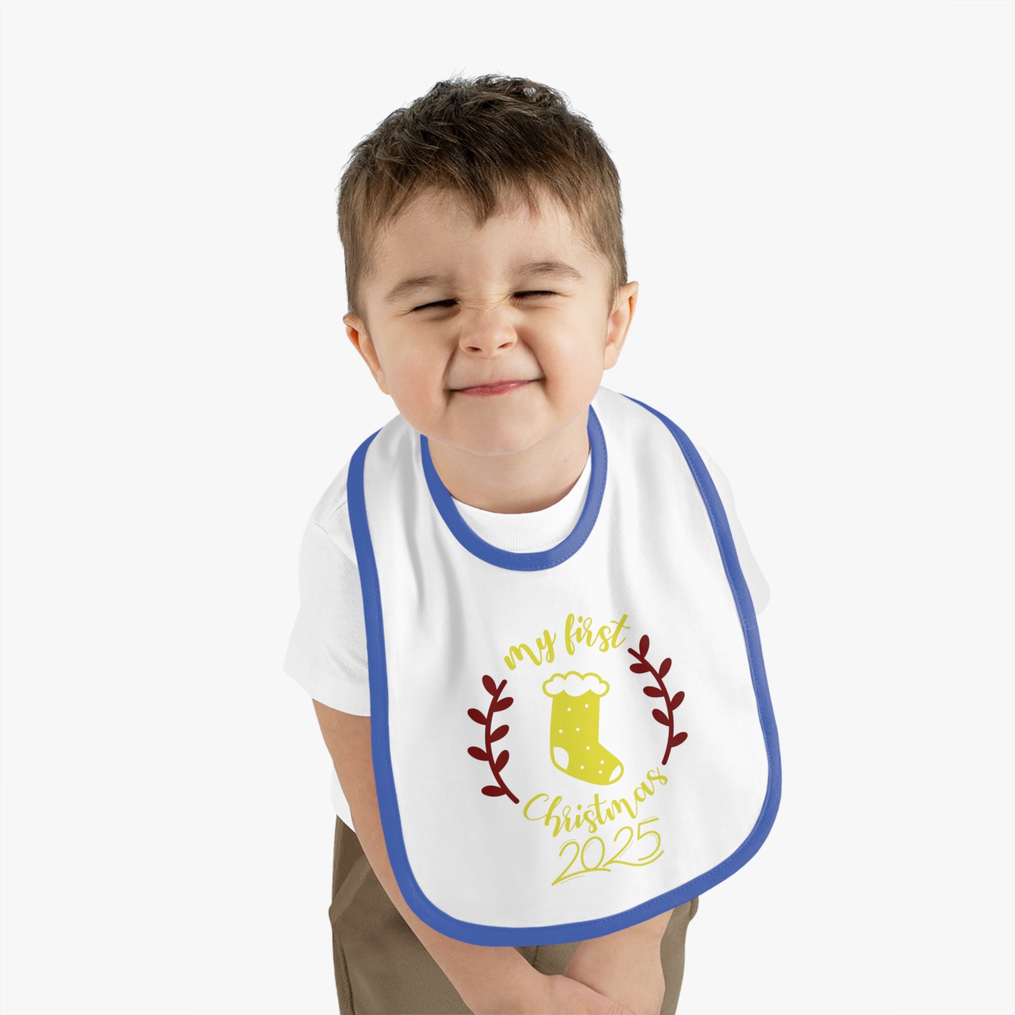My First Christmas 2025 Baby Bib