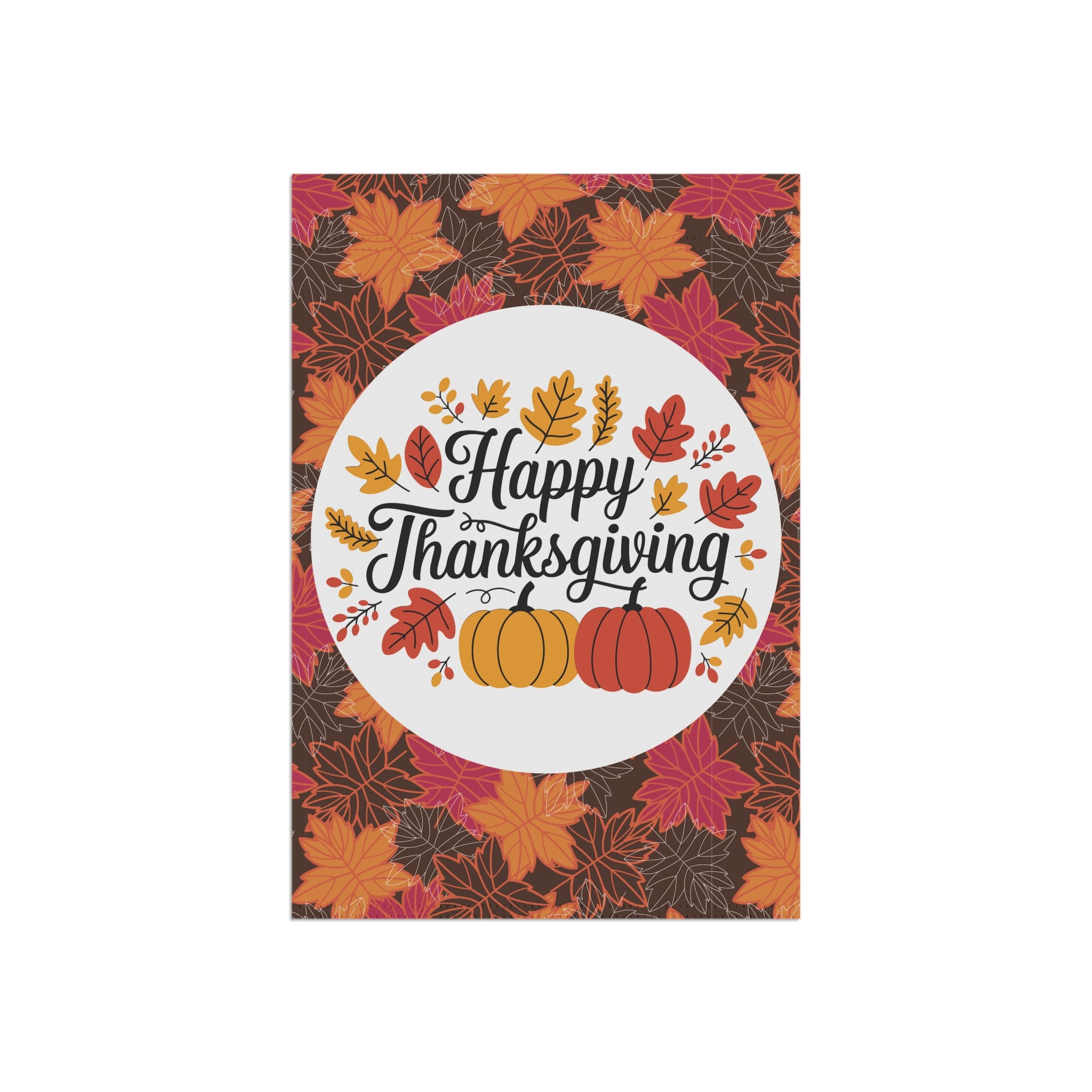 Happy Thanksgiving Yard & House Banner - Fall Leaves