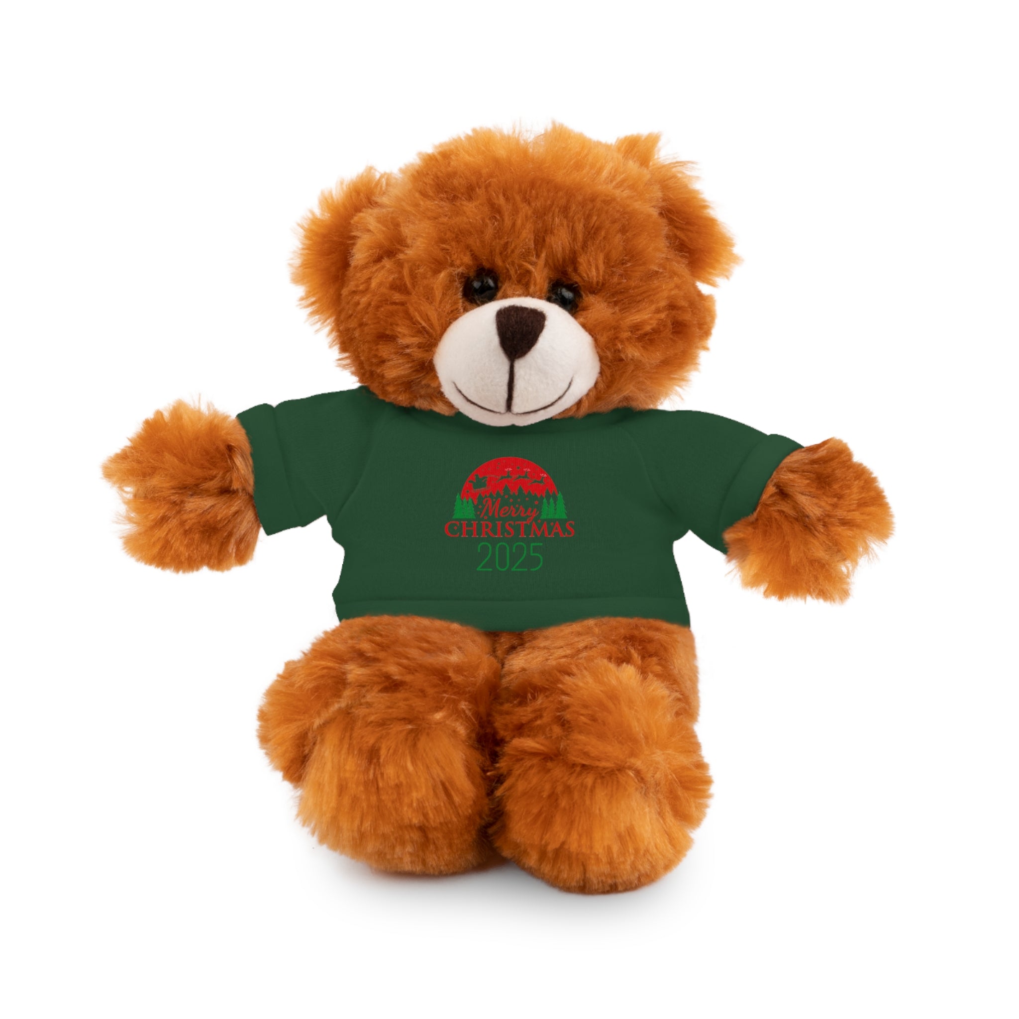 Christmas Plush Bear with 2025 Christmas Tee