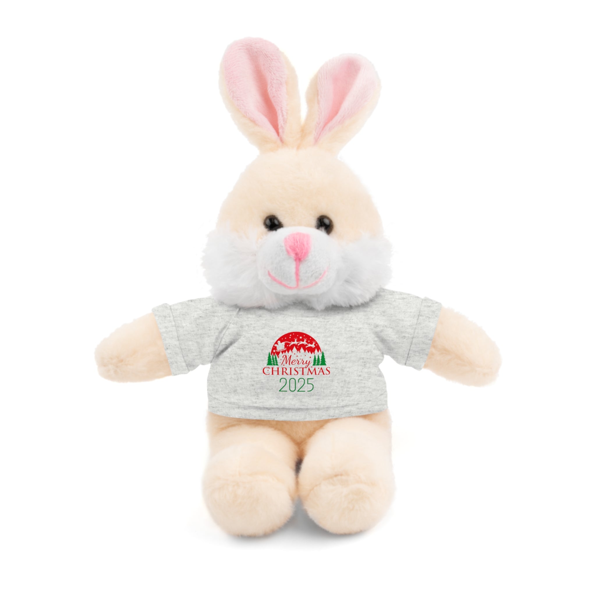 Christmas Plush Bear with 2025 Christmas Tee
