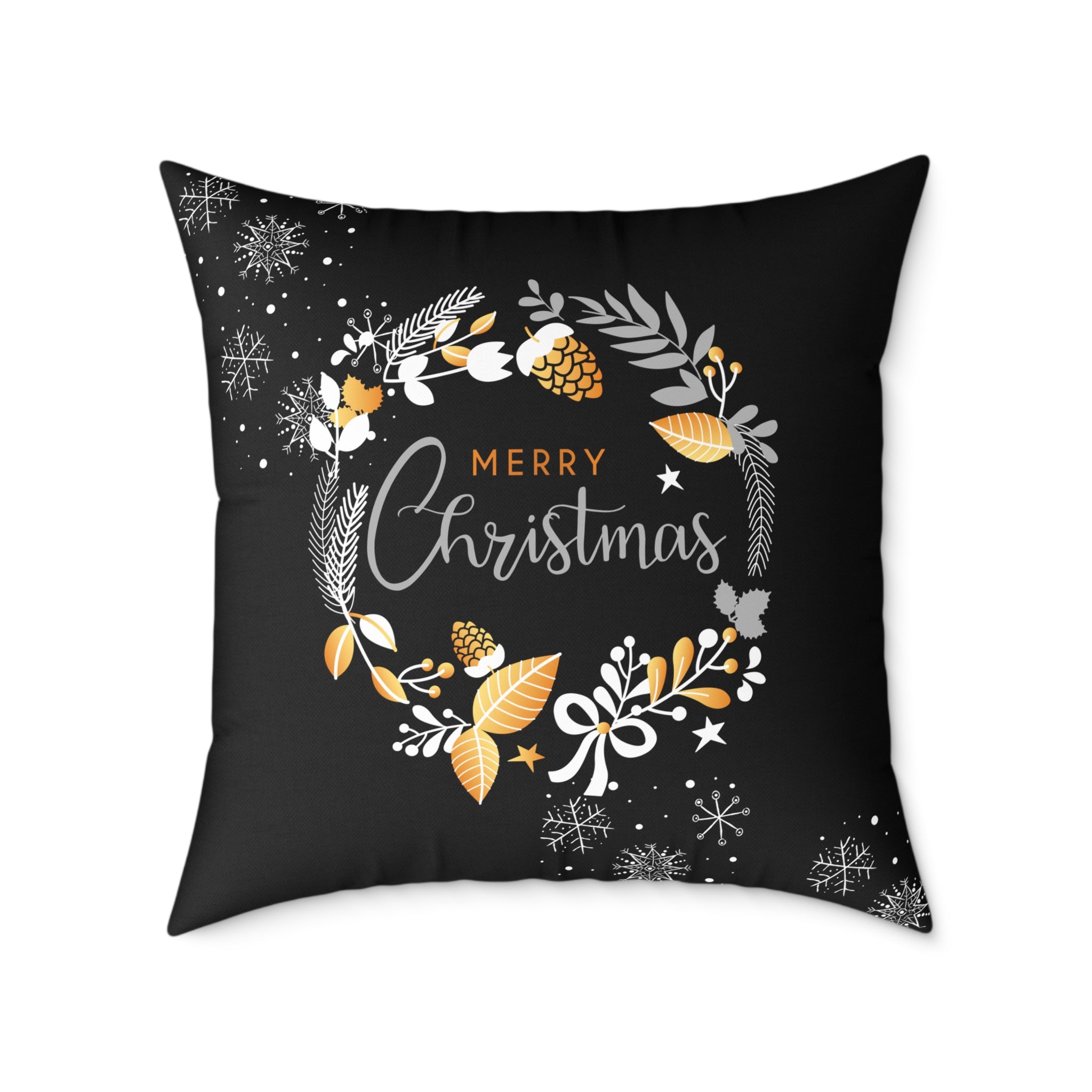 Christmas Wreath Decorative Pillow
