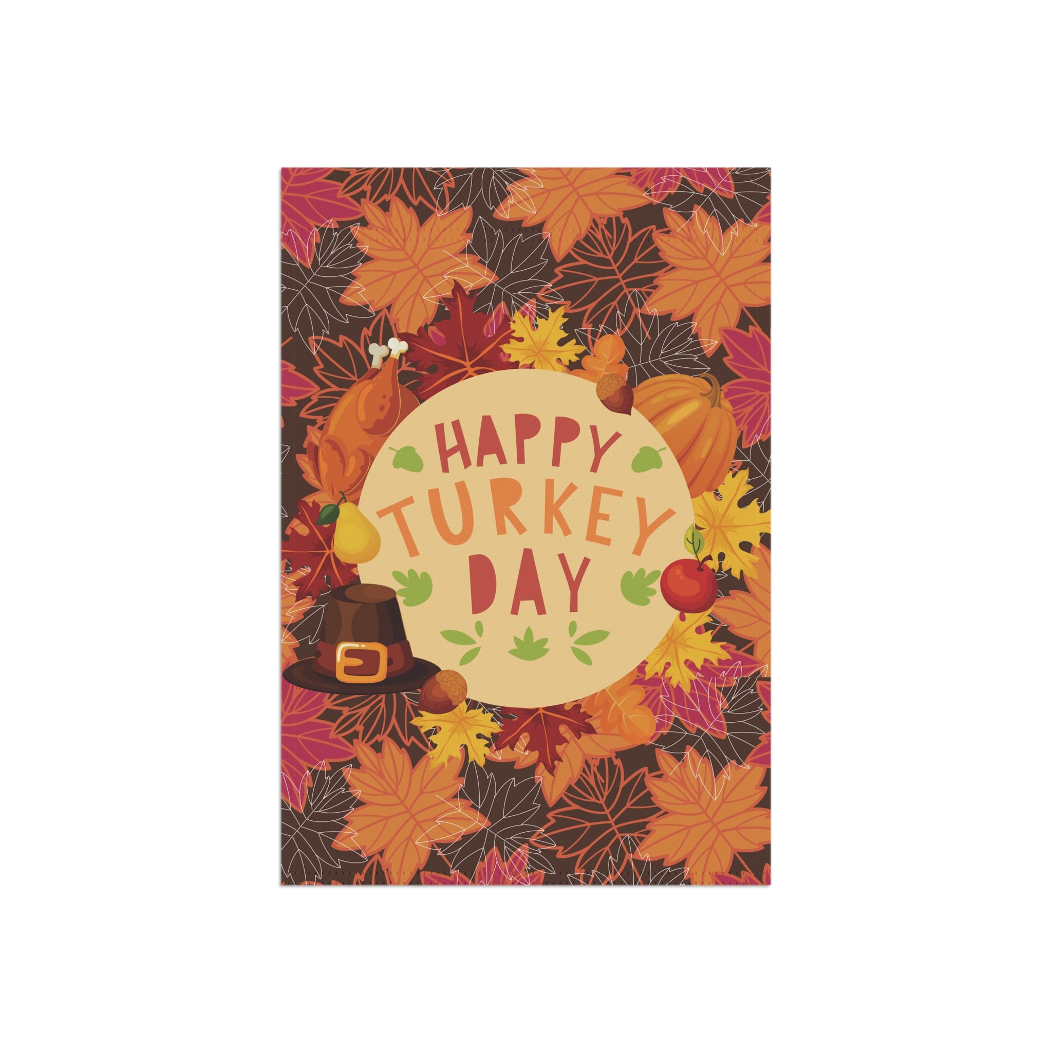 Thanksgiving Garden Flag - Happy Turkey Day