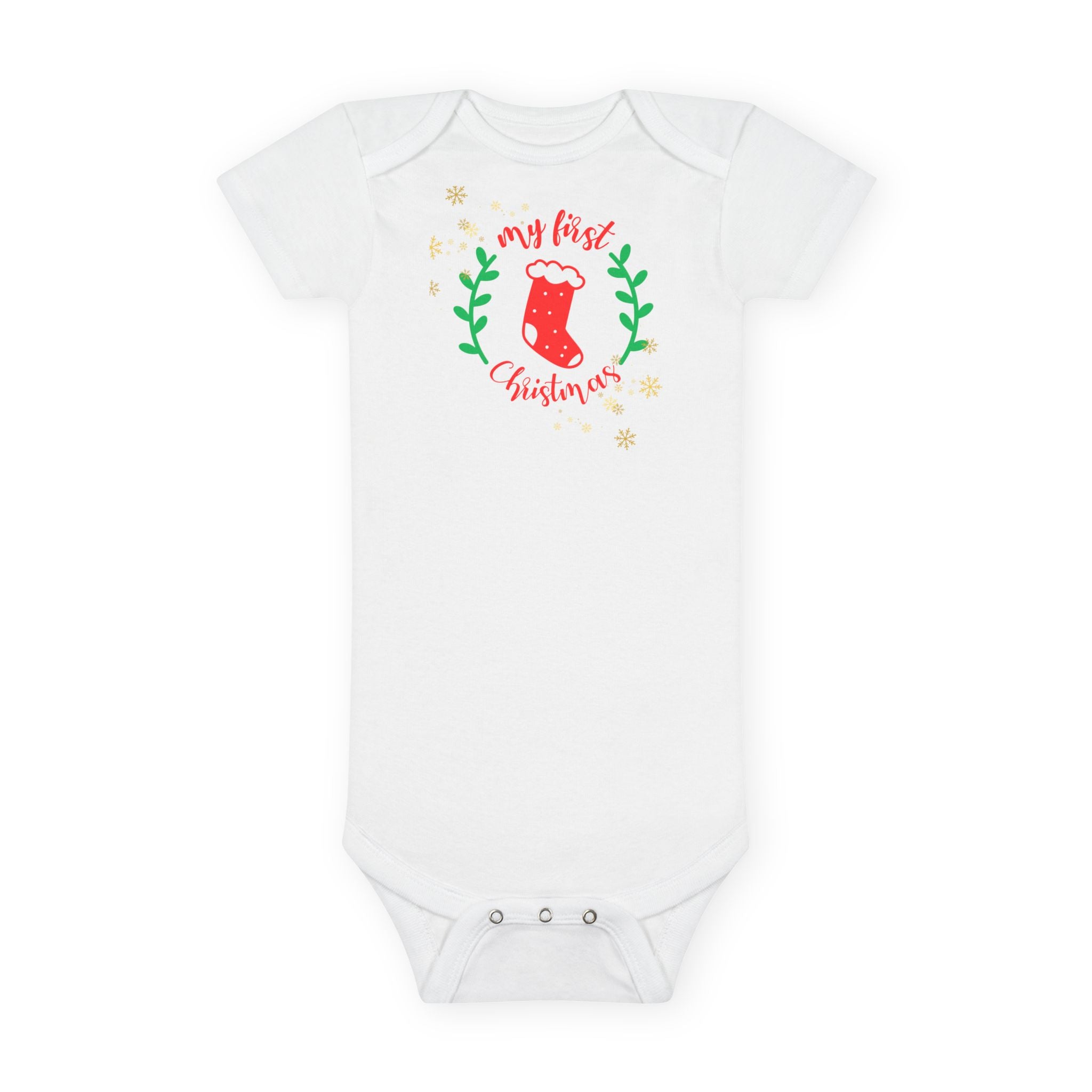 Organic Preemi & Newborn Onesie / Bodysuit - My First Christmas
