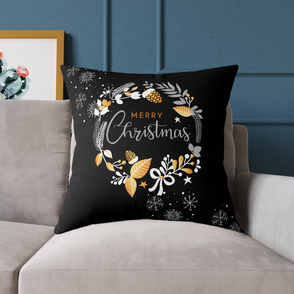 Christmas Wreath Decorative Pillow