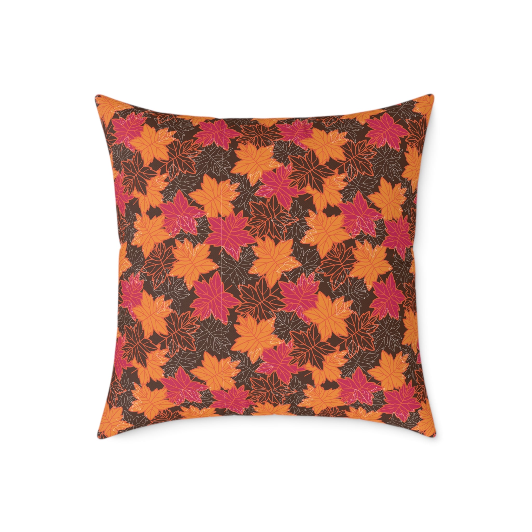 Thanksgiving Themed Throw Pillow - Autumn Leaves