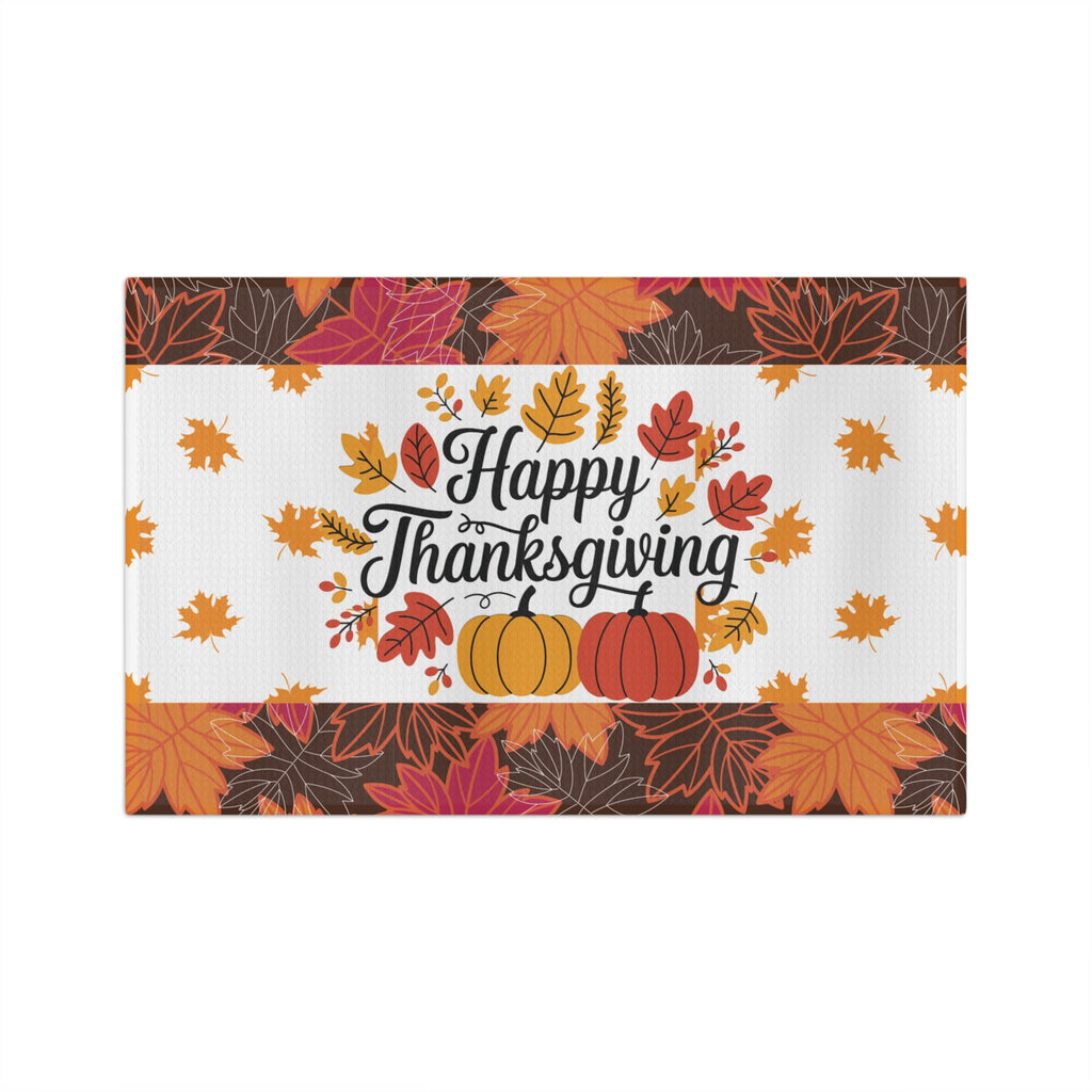 Thanksgiving Microfiber Tea Towel - Fall Leaves