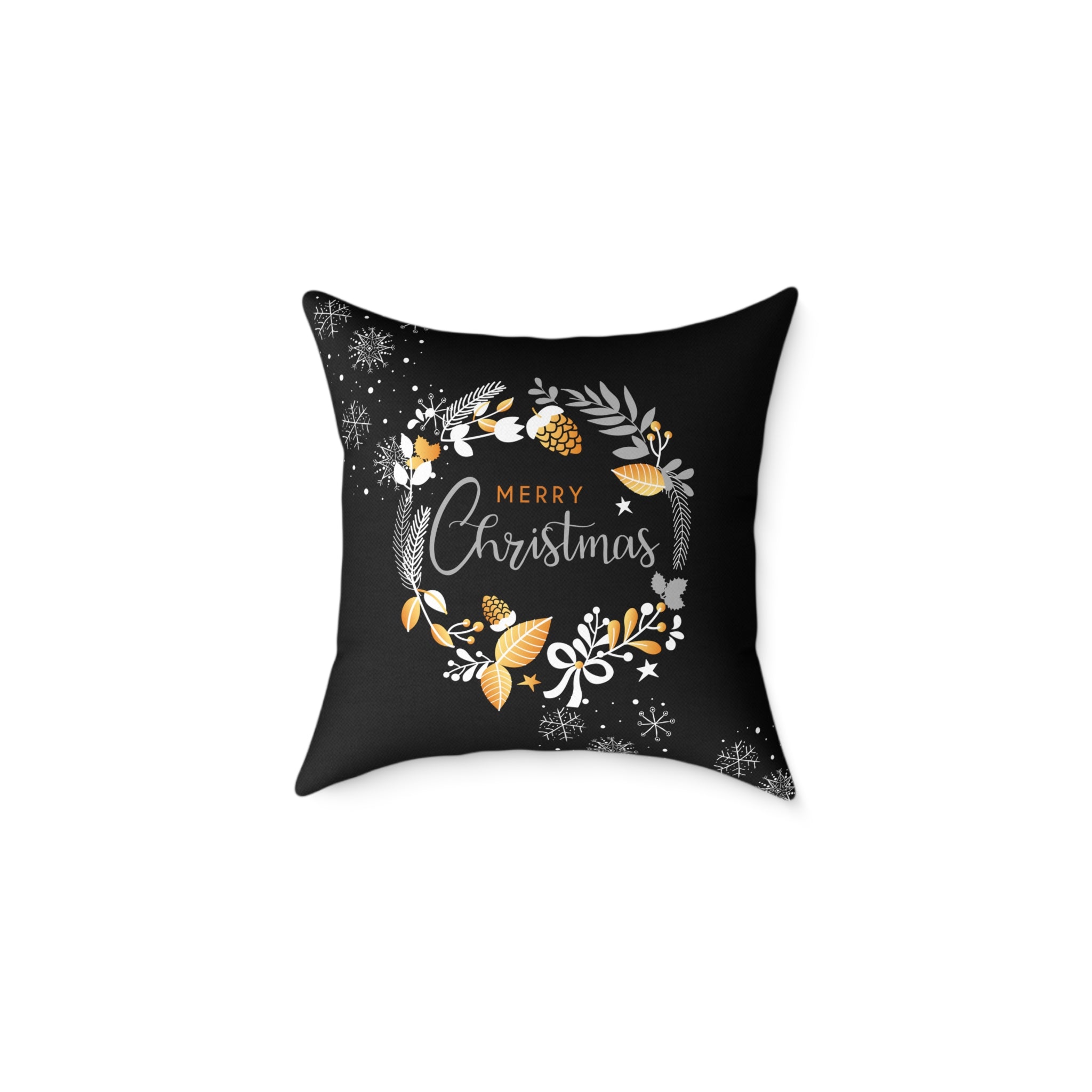 Christmas Wreath Decorative Pillow
