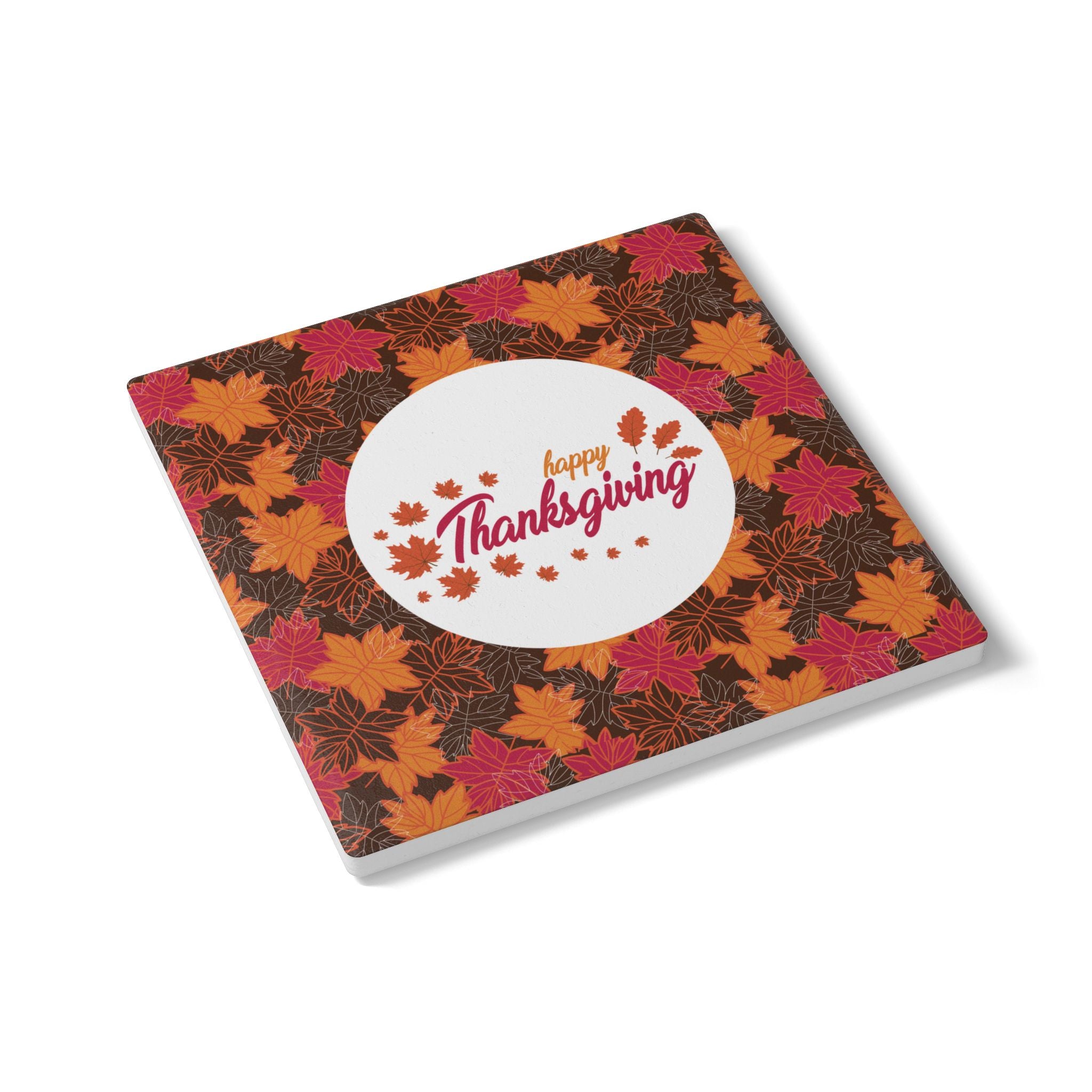 Thanksgiving Ceramic Coaster - Fall Leaves