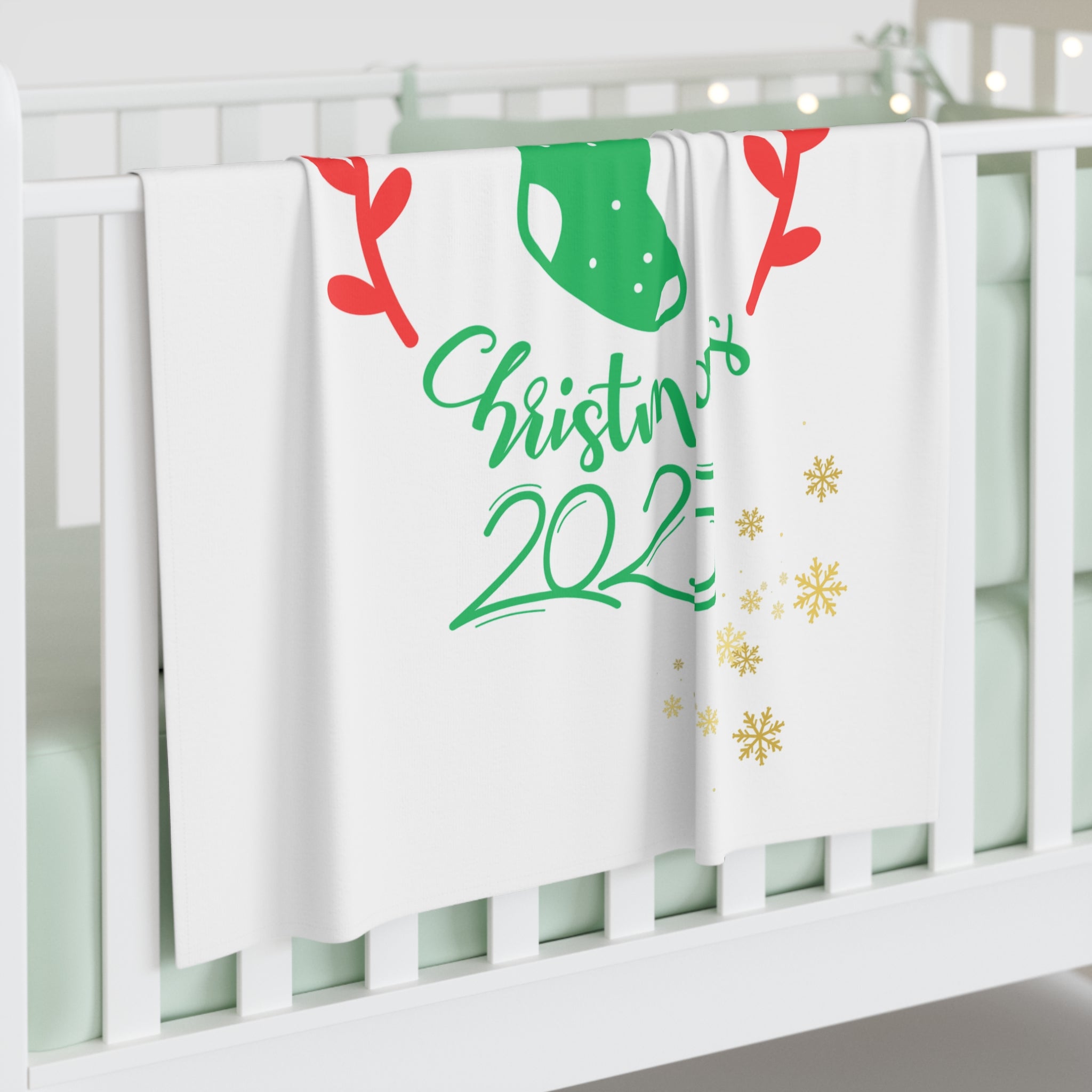 Baby Swaddle Blanket - My First Christmas