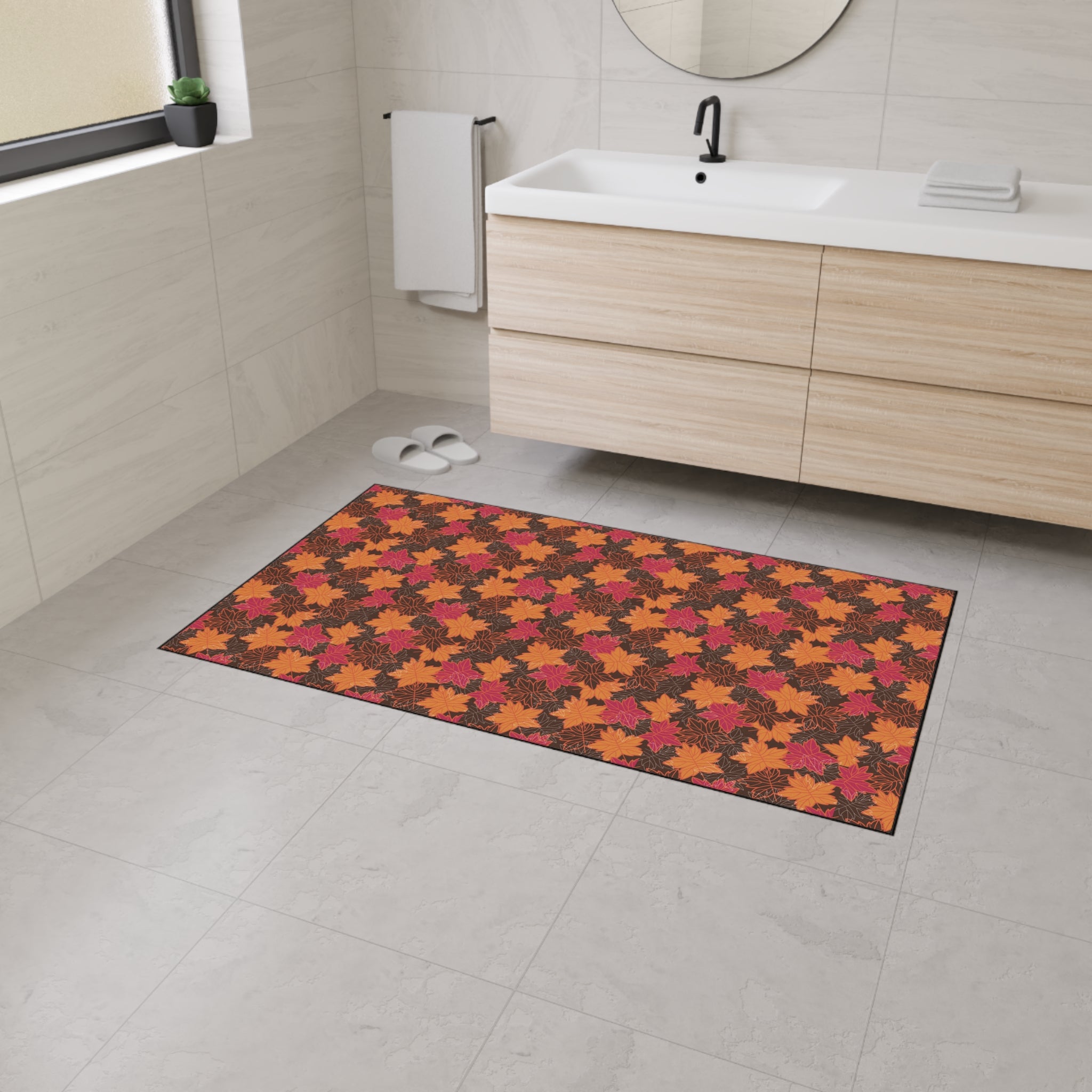 Thanksgiving Heavy Duty Floor Mat - Autumn Leaves
