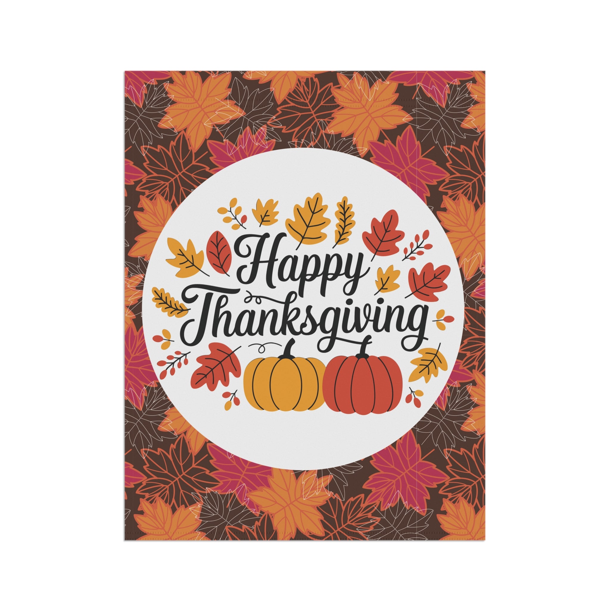 Happy Thanksgiving Yard & House Banner - Fall Leaves