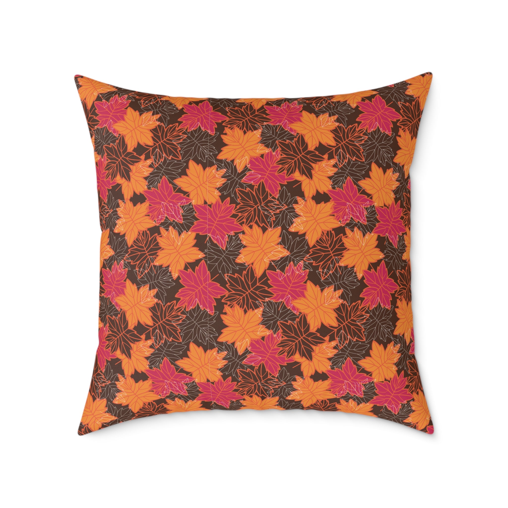 Thanksgiving Themed Throw Pillow - Autumn Leaves