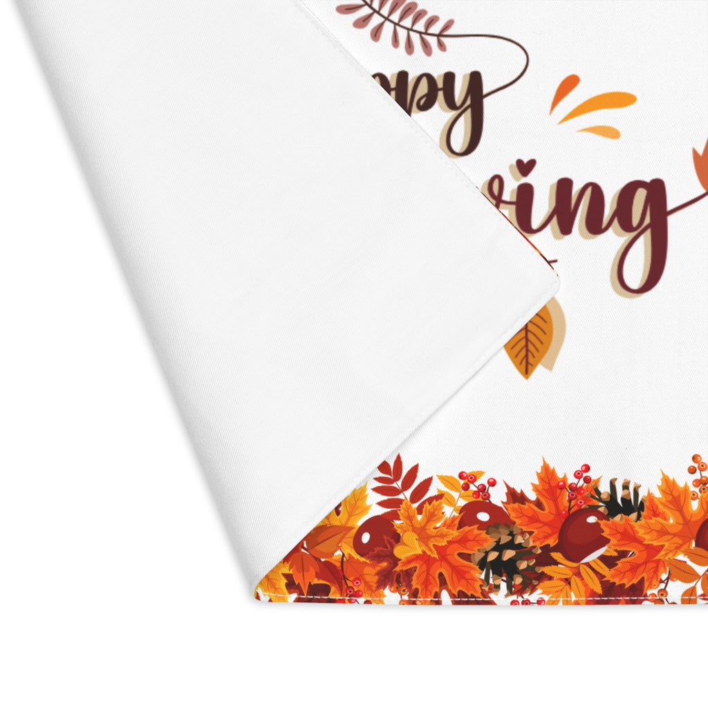 Thanksgiving Table Placemat - Fall Leaves