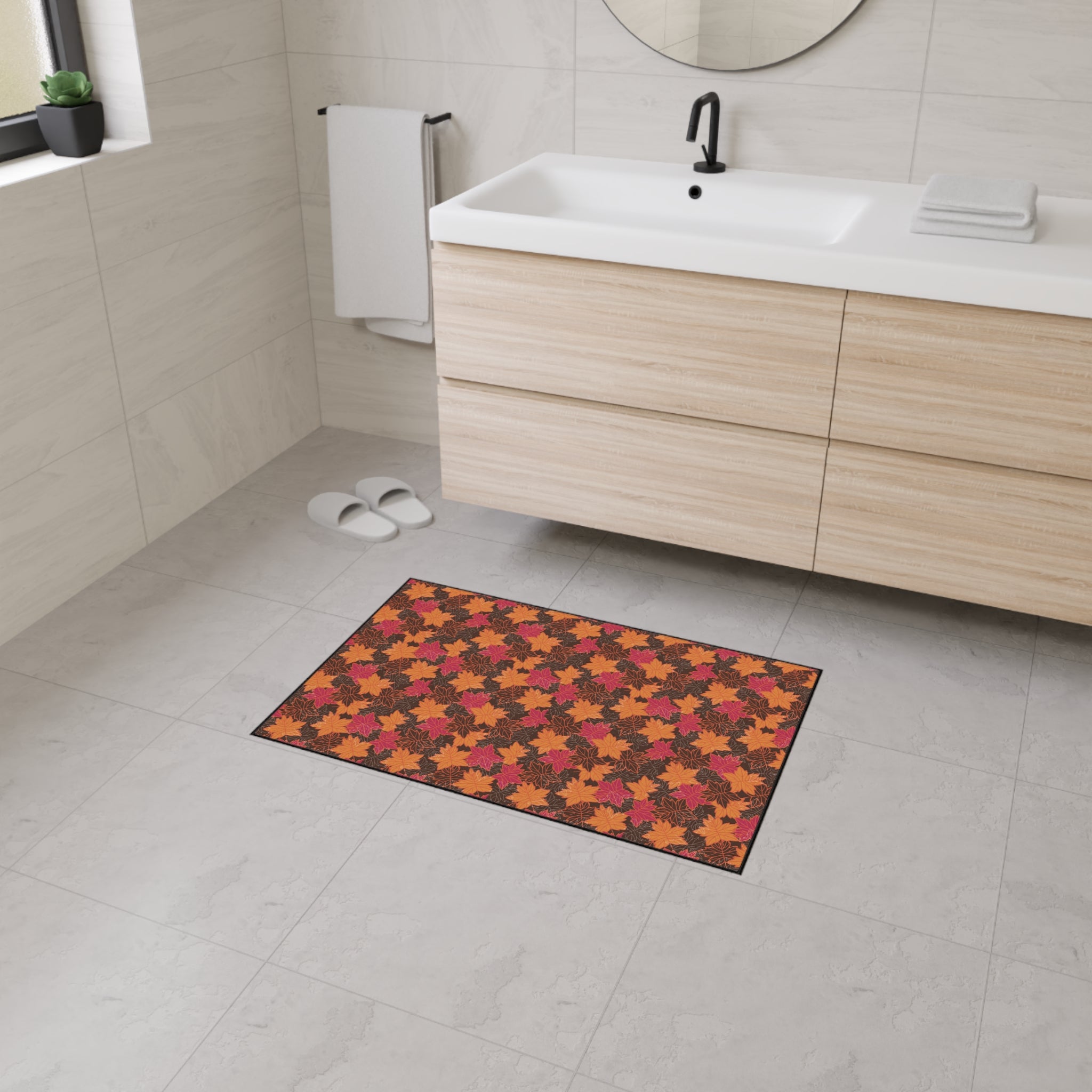 Thanksgiving Heavy Duty Floor Mat - Autumn Leaves