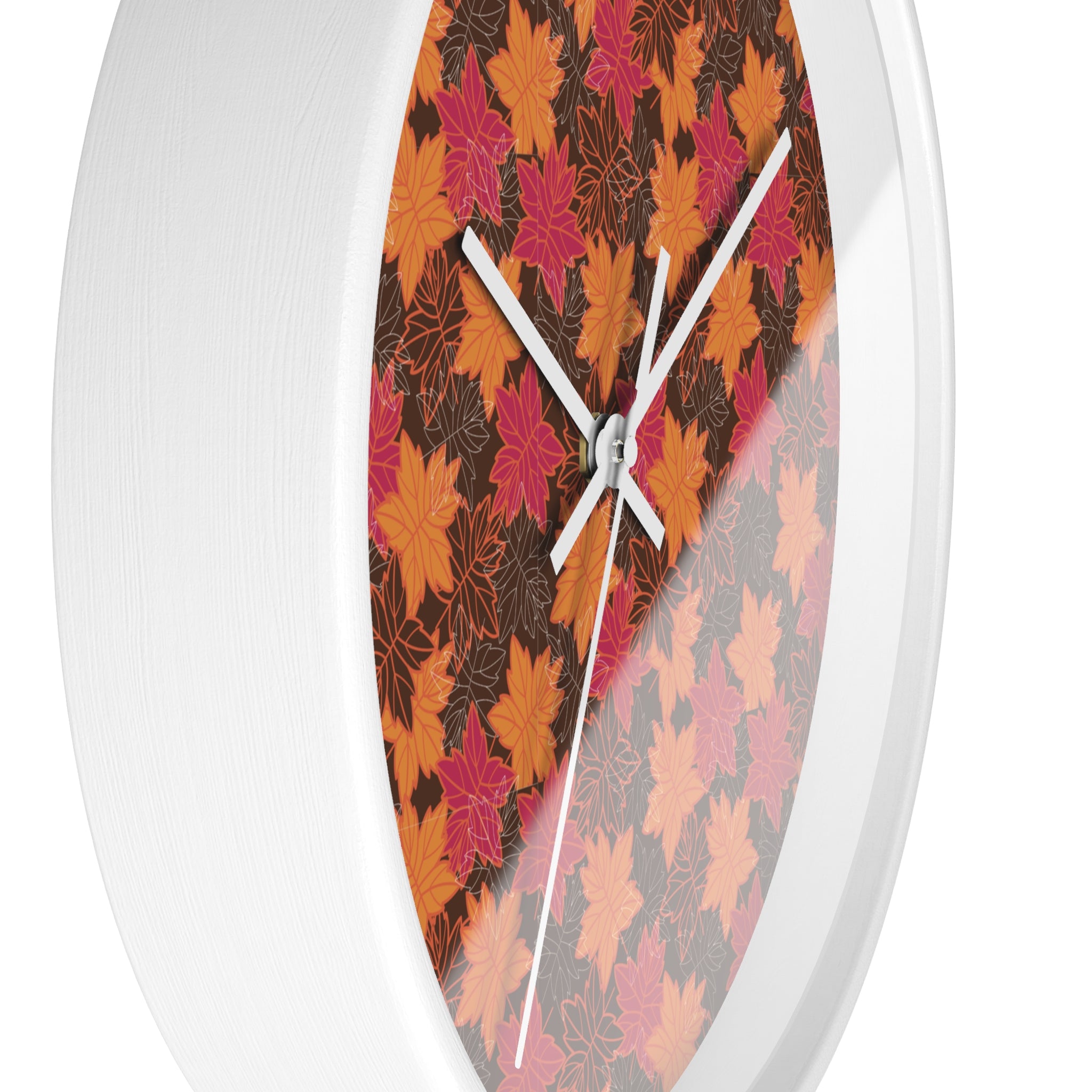 Seasonal Themed Wall Clock - Fall Leaves