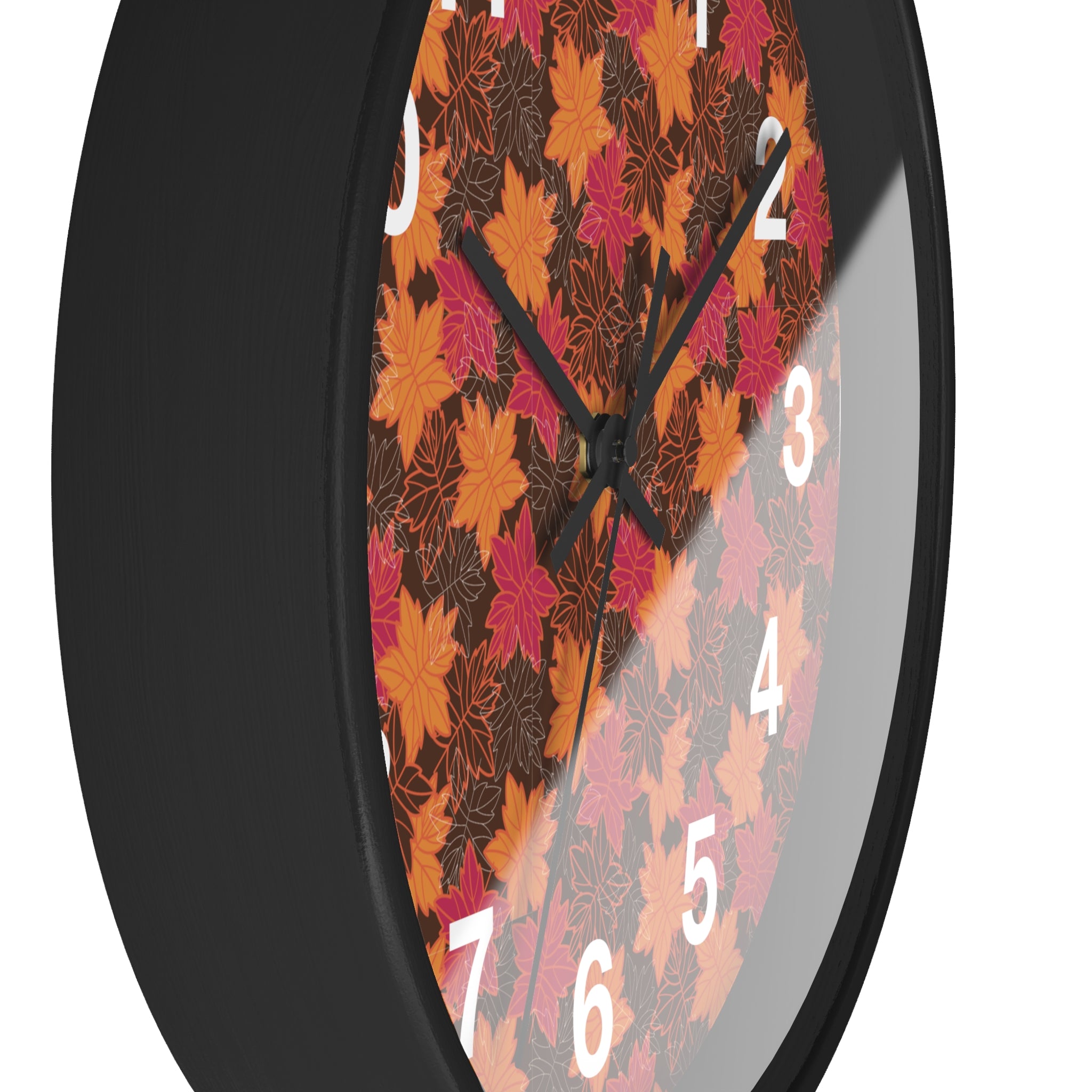Seasonal Themed Wall Clock - Fall Leaves